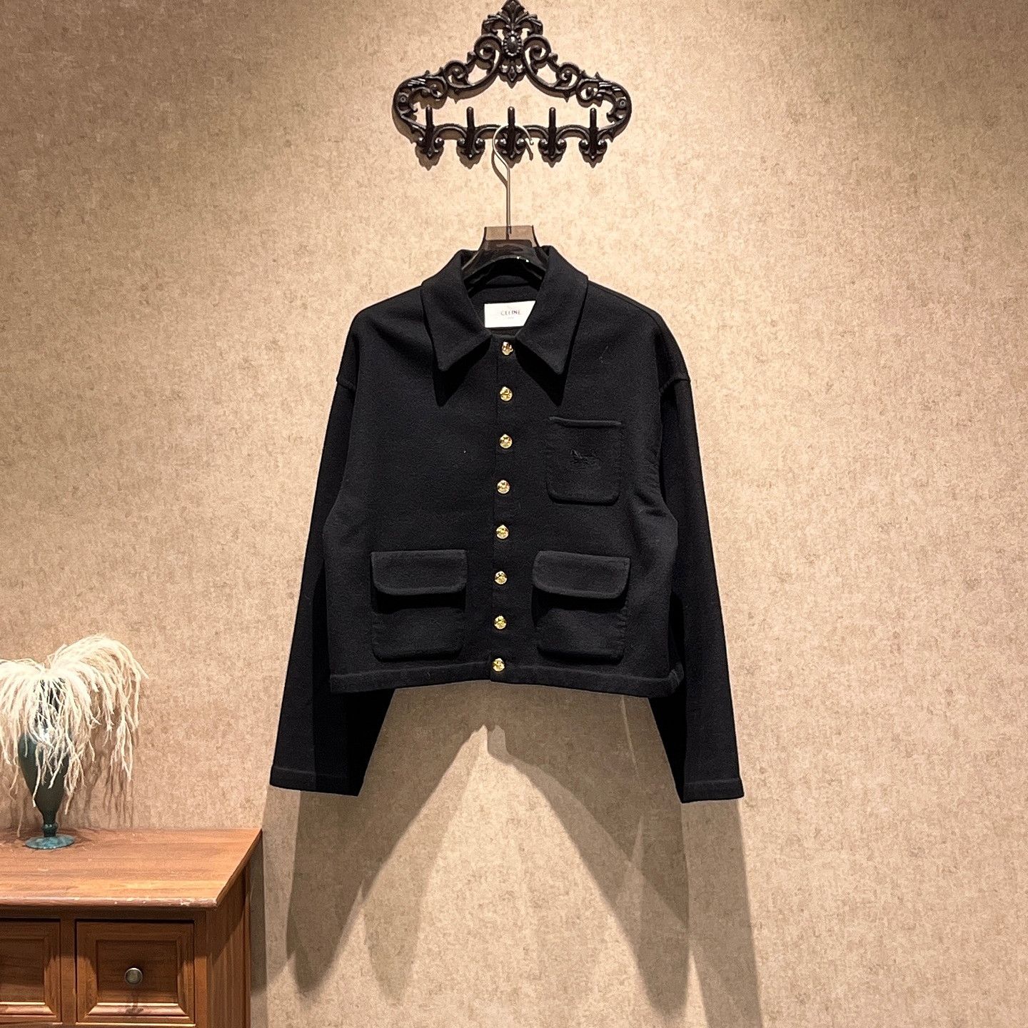 Celine Celine Cashmere Snap Button Jacket Size 38 Size S / US 4 / IT 40 - 1 Thumbnail