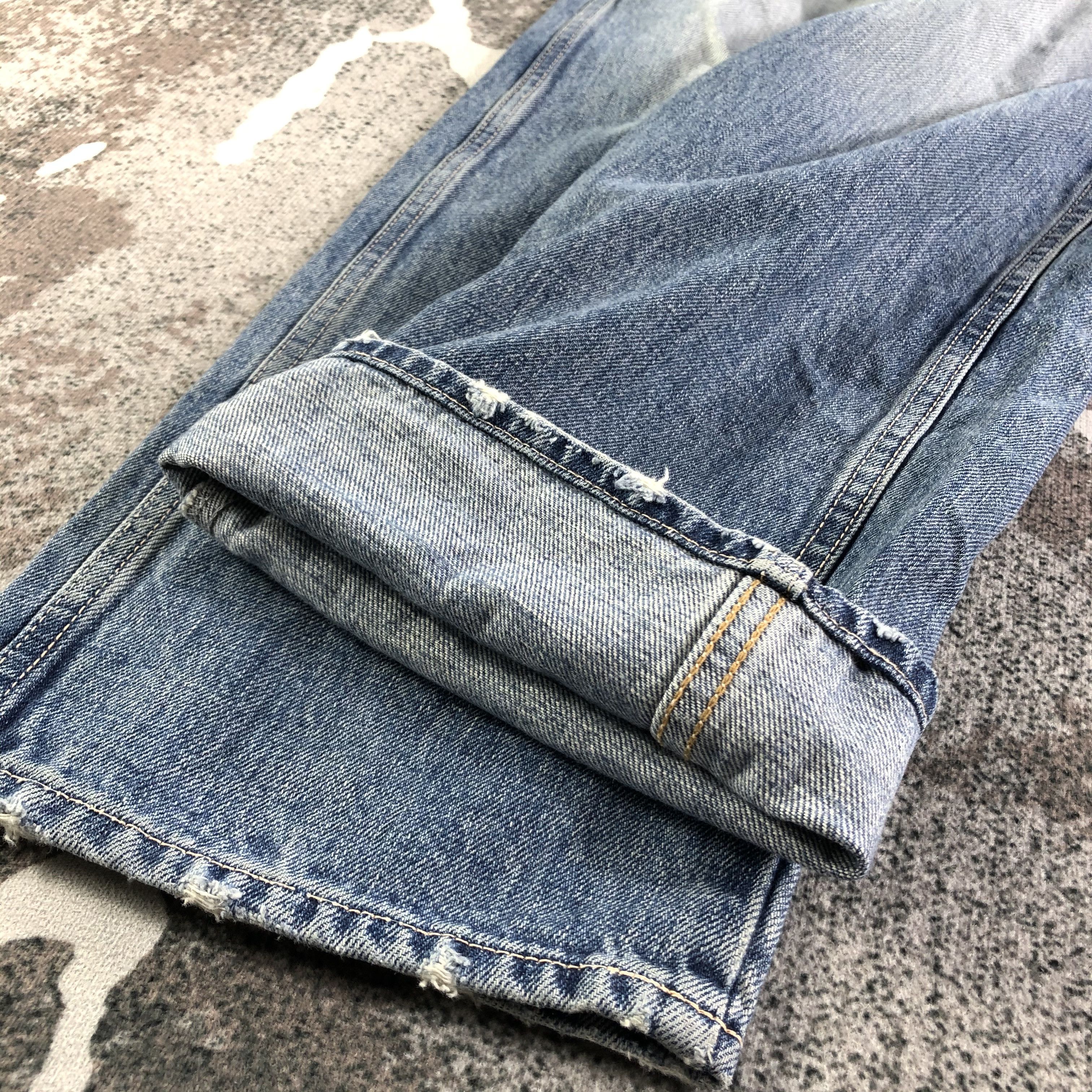 Japanese Brand Domingo Jeans Faded Blue Denim KJ2339 Size US 31 - 6 Thumbnail