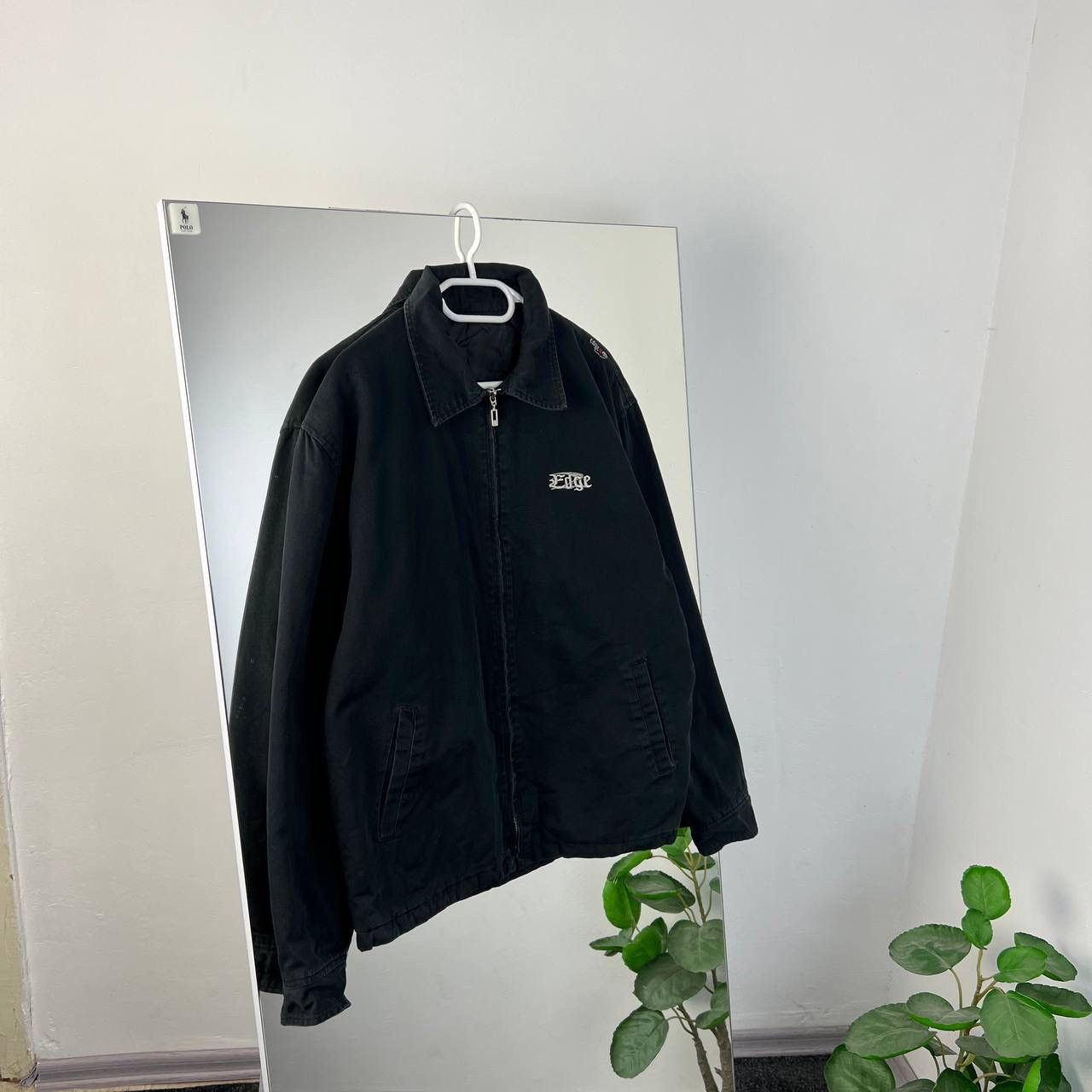 Vintage Vintage 90s Edge Skull Logo Bomber Jacket Size US L / EU 52-54 / 3 - 1 Thumbnail