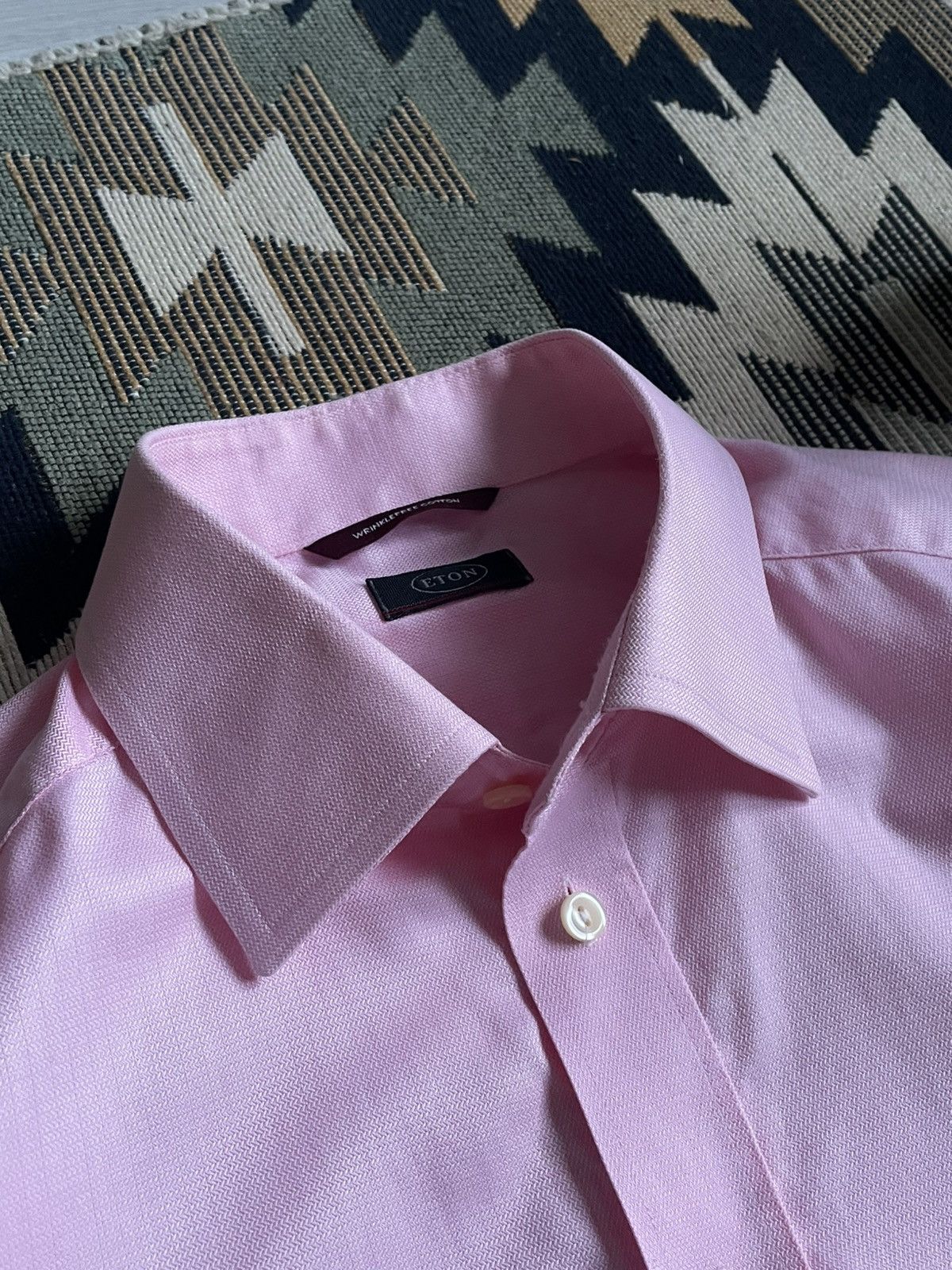 Eton Eton Wrinklefree Cotton Button Up Shirt Size US XL / EU 56 / 4 - 6 Thumbnail