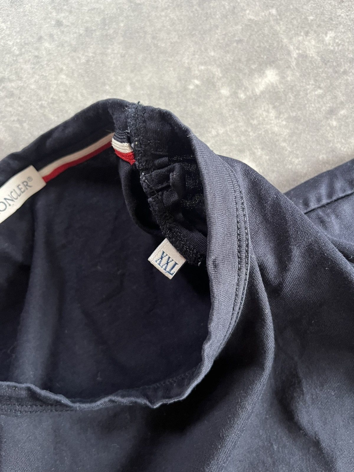 Moncler Moncler Maglia Patch Logo Navy Blue Pocket Tee L XL Size US XL / EU 56 / 4 - 8 Thumbnail