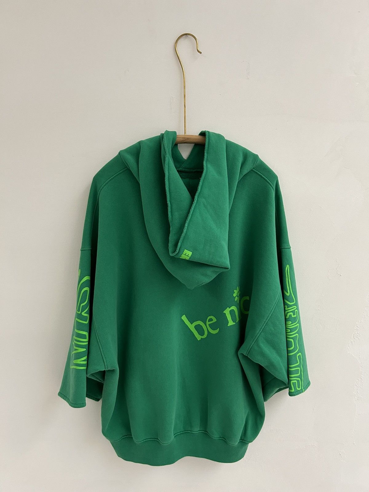 ERL ERL green short cut ‘wide cuff venice’ hoody Size US L / EU 52-54 / 3 - 2 Thumbnail