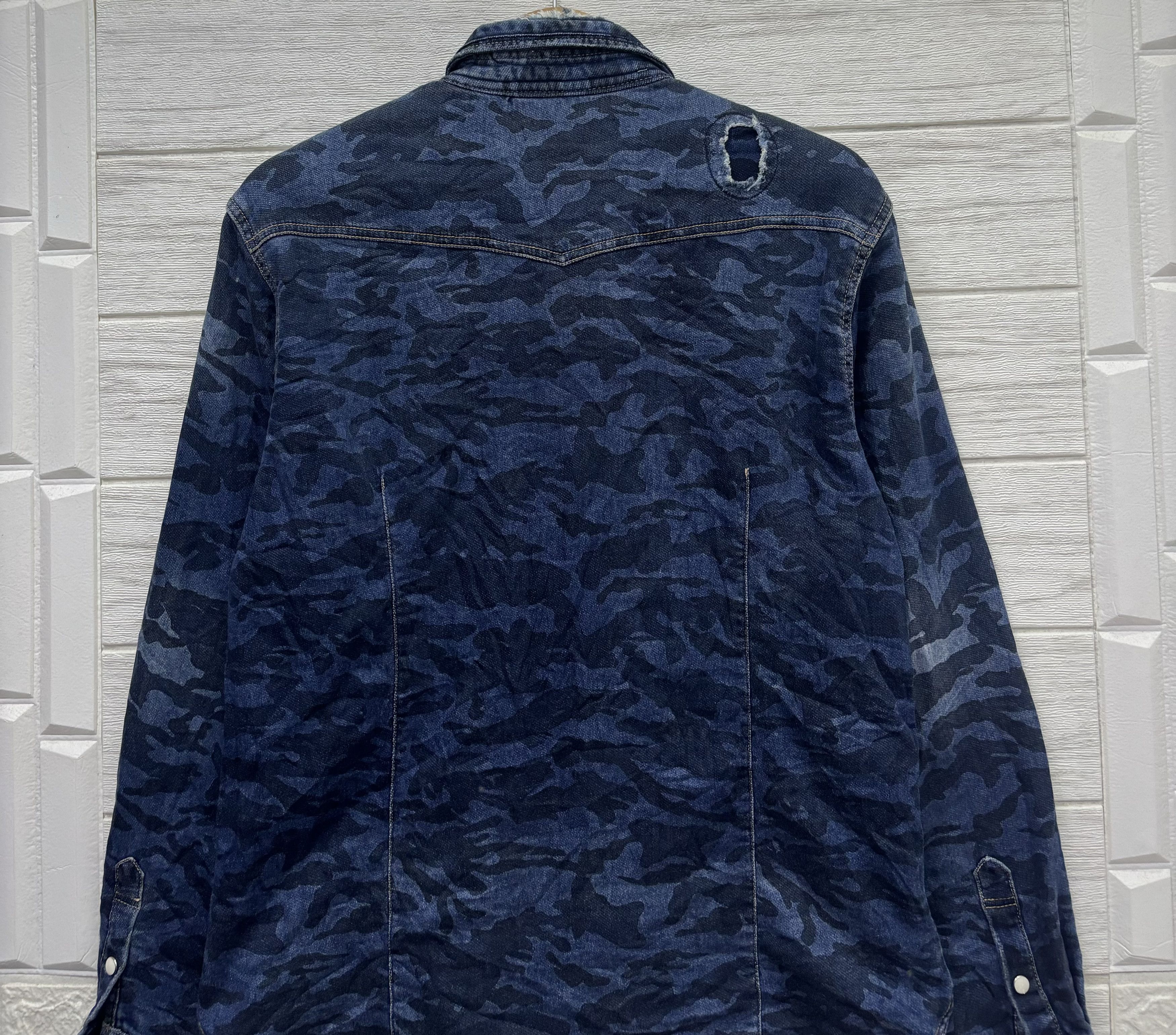 Comme des Garcons COMME DES GARCONS HOMME BORO PATCHWORK CAMO BUTTON SHIRT Size US S / EU 44-46 / 1 - 11 Thumbnail