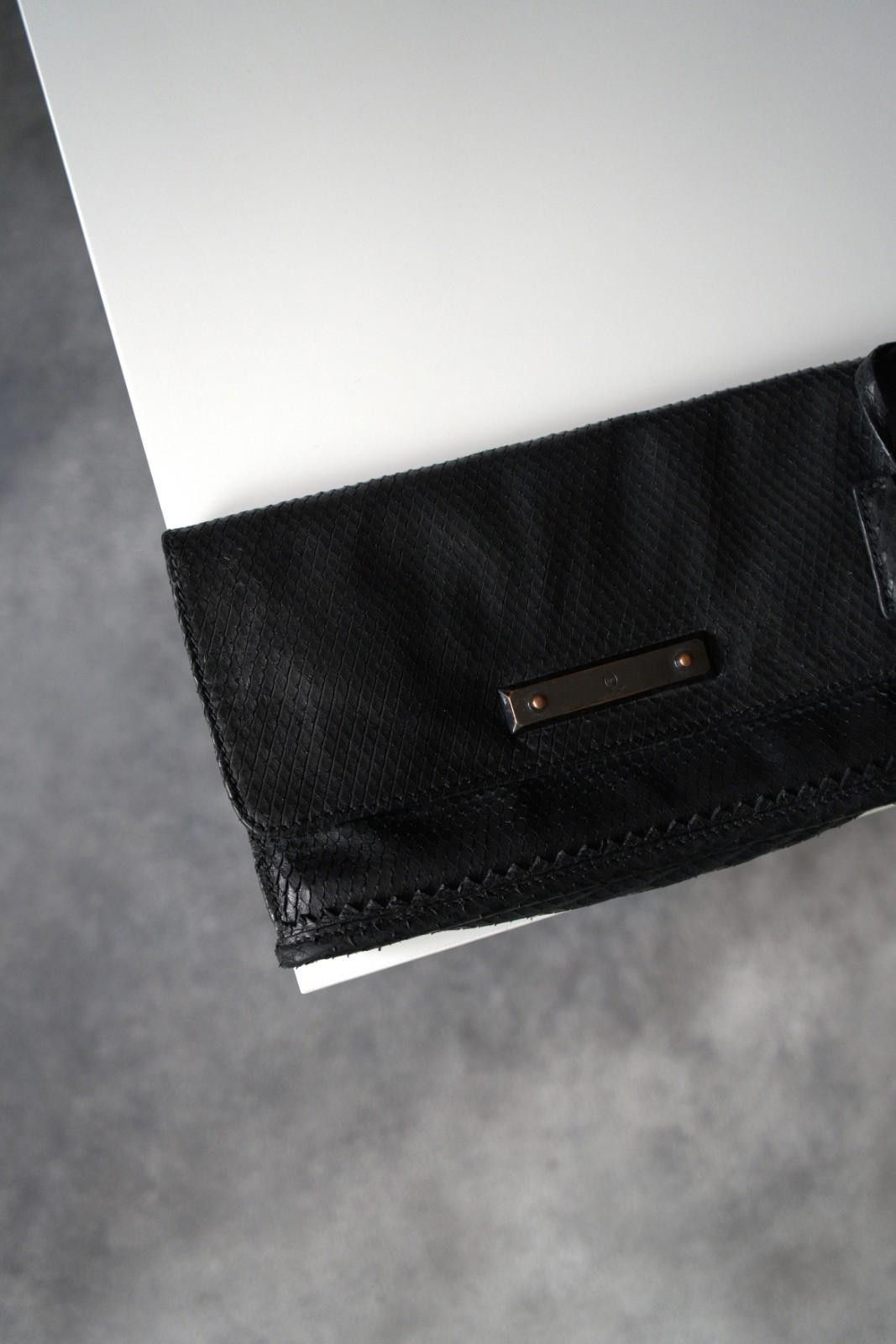 Alexander McQueen 2000`s Alexander McQueen Snake Leather Clutch Bag Vintage Size ONE SIZE - 4 Thumbnail