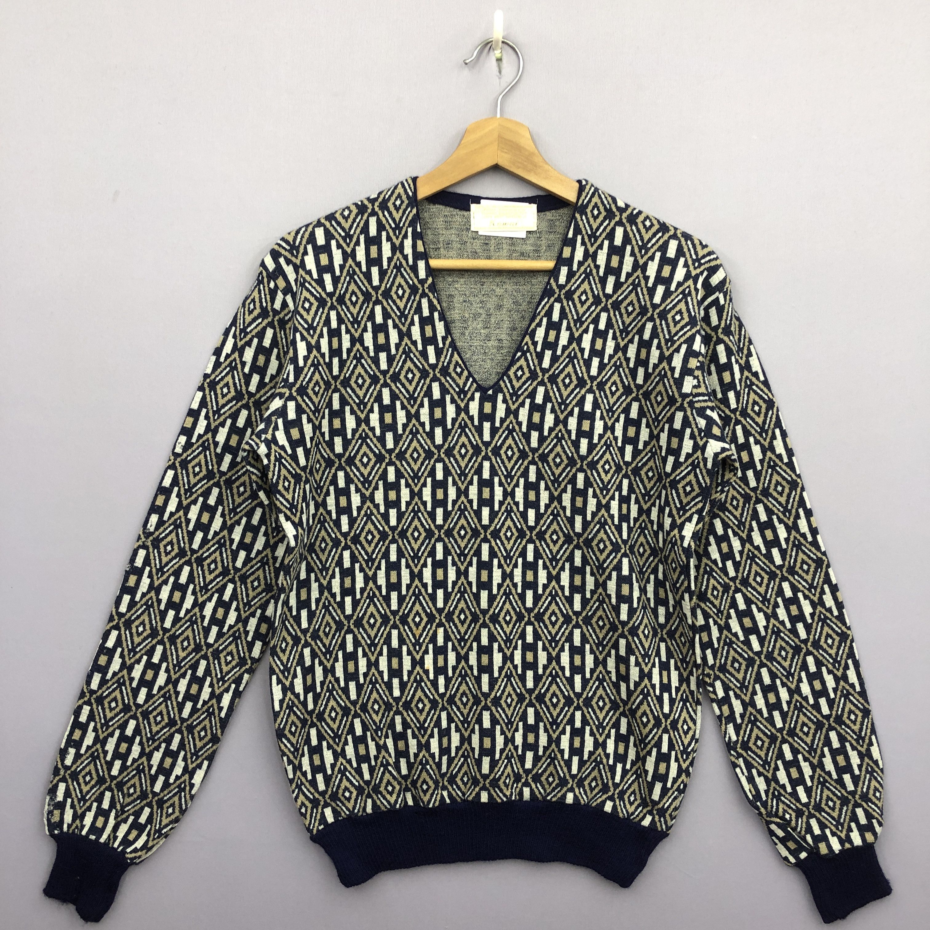Aran Isles Knitwear Vintage Psychedelic Pattern Knit Sweater Sweatshirt Jumper Size US S / EU 44-46 / 1 - 1 Thumbnail