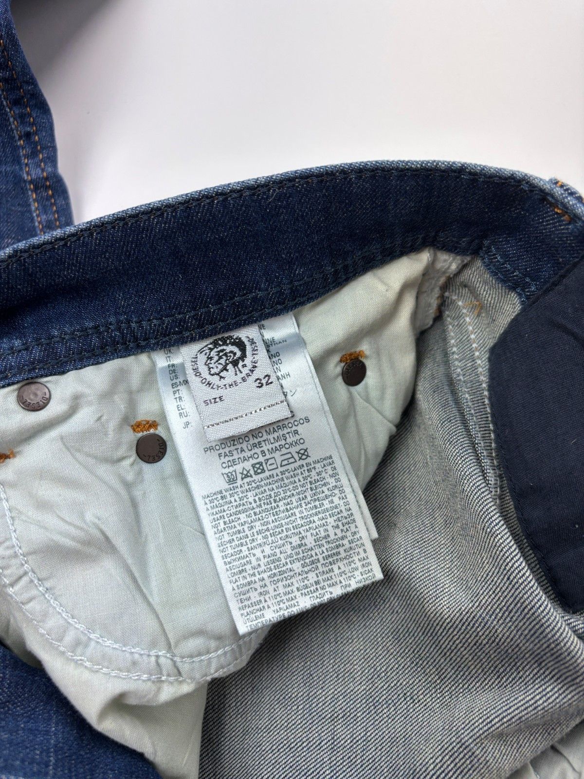 Diesel Diesel Tepphar Slim Carrot Jeans Stretch Blue Mens 32x32 Size US 32 / EU 48 - 9 Thumbnail
