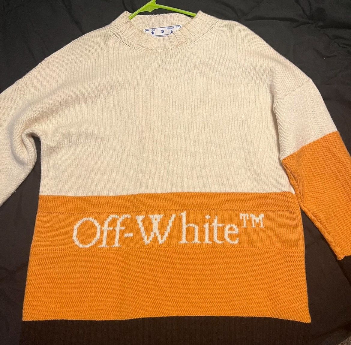 Off white sweater orange best sale