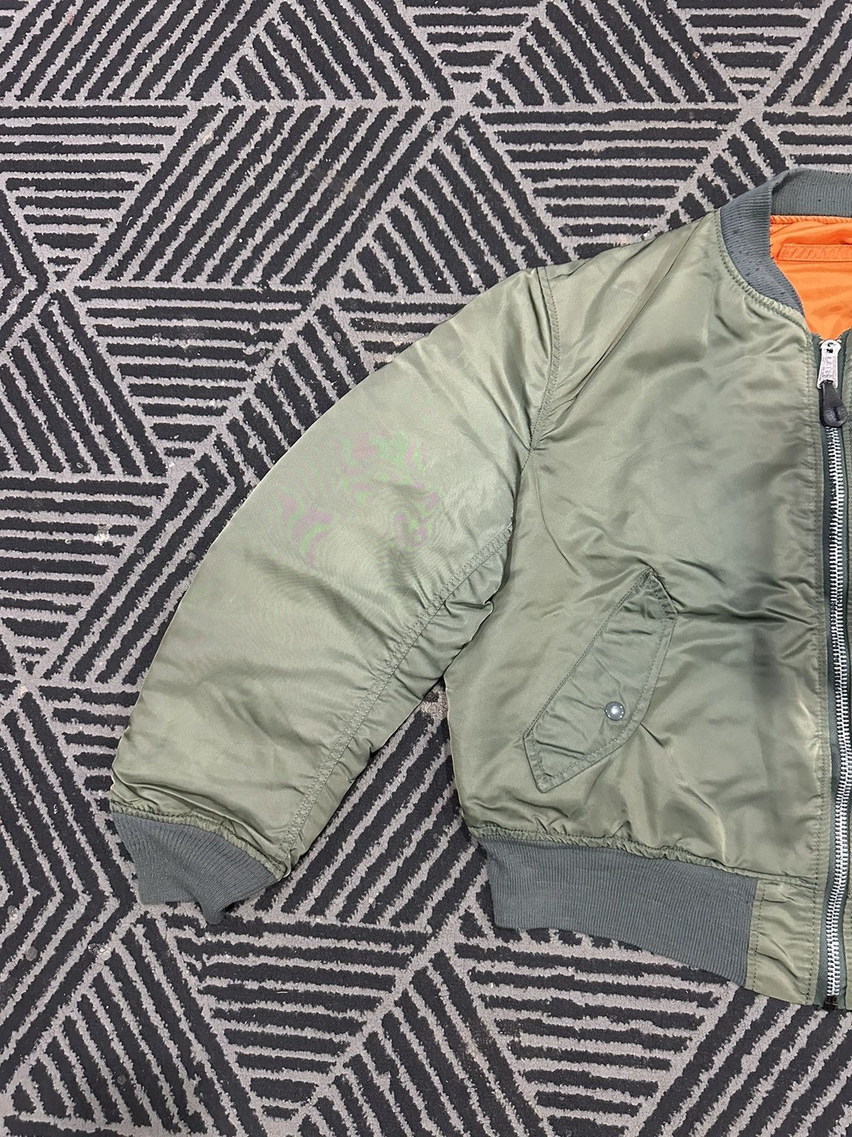 Alpha Industries Vintage ALPHA INDUSTRIES Reversible Bomber Jacket Size US L / EU 52-54 / 3 - 3 Thumbnail