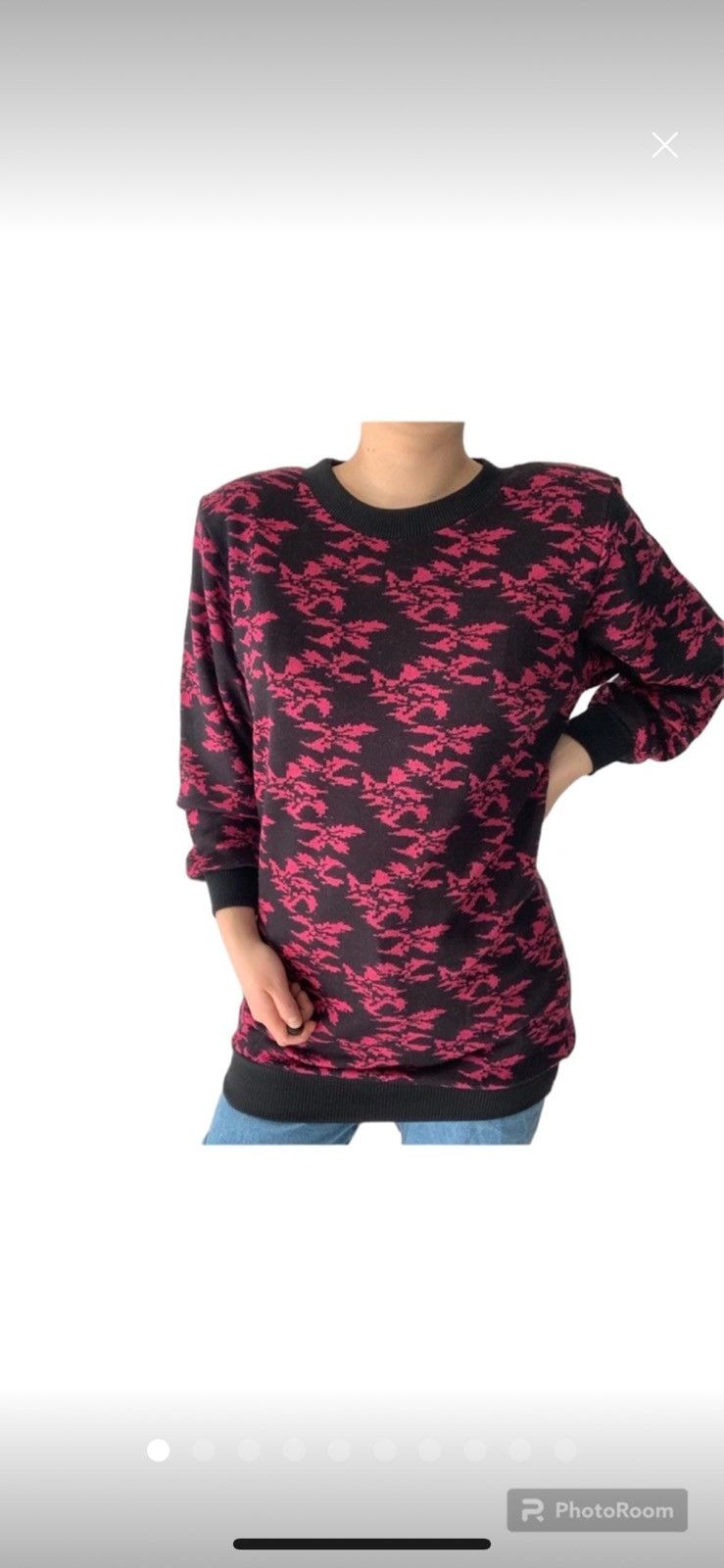 Vintage Designer Vintage 80s Houndstooth Pattern Sweater Size M / US 6-8 / IT 42-44 - 5 Thumbnail