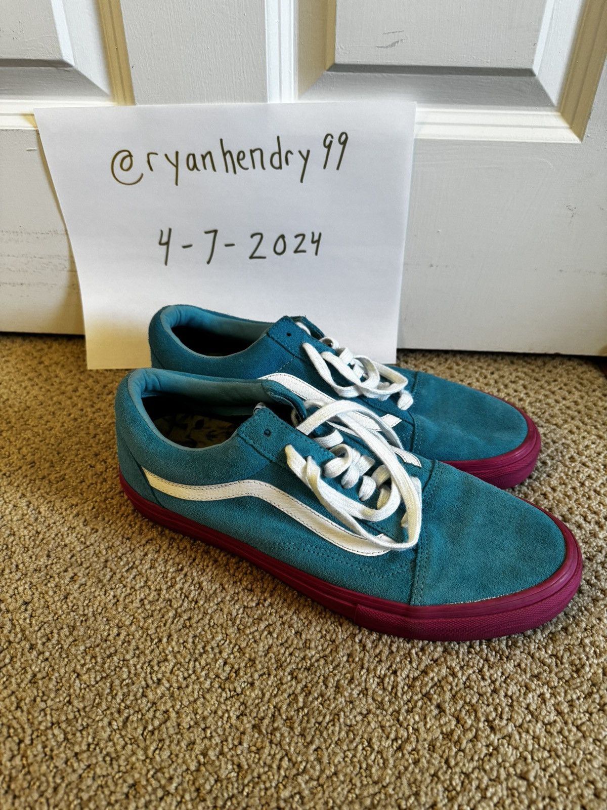 Golf Wang Vans x Golf Wang Old Skool Pro S “Blue/Pink” Size US 10.5 / EU 43-44 - 2 Thumbnail
