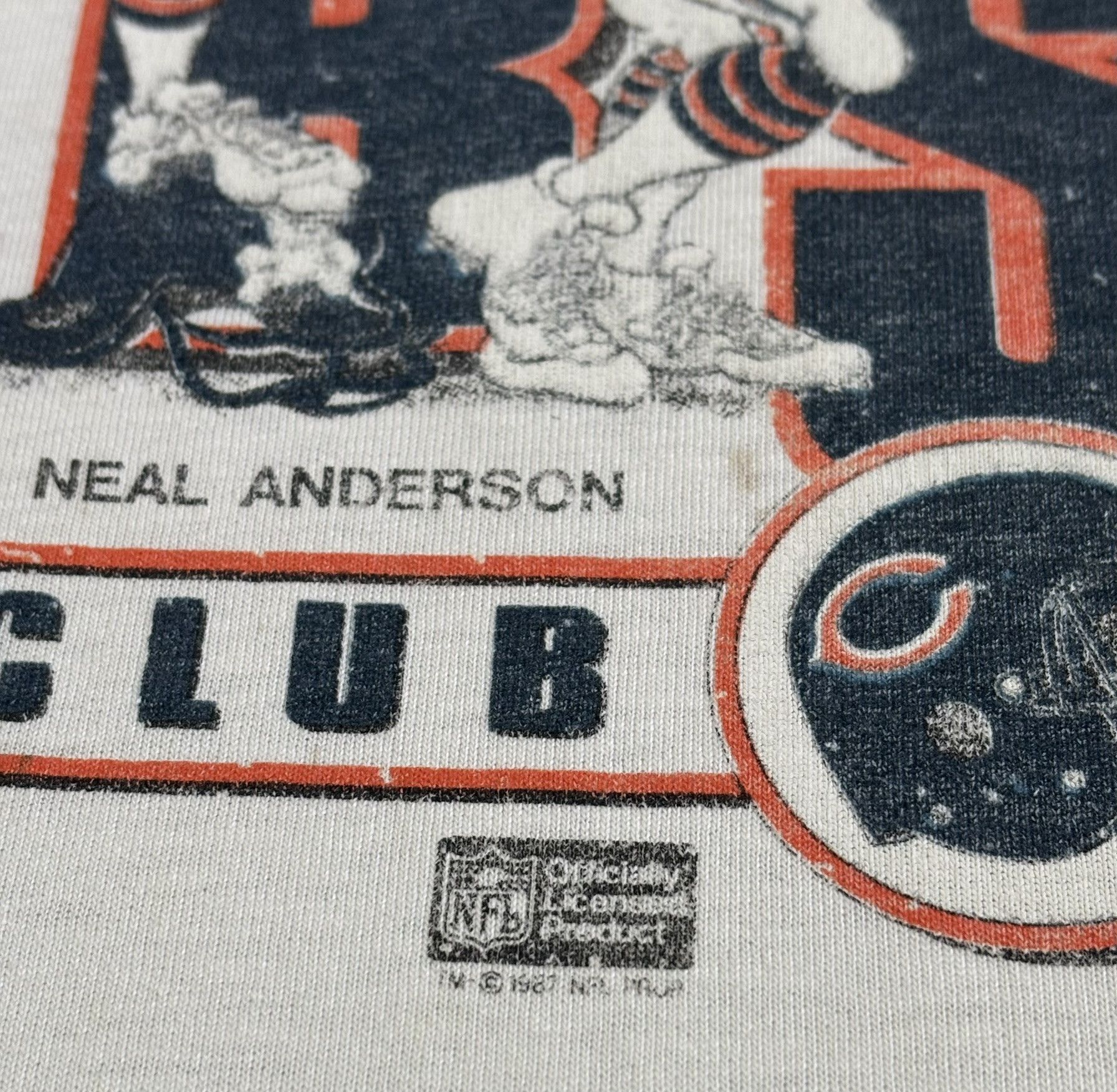 NFL × Vintage Chicago Bears 1987s NFL Screem Stars vintage T-Shirt Size US XL / EU 56 / 4 - 10 Thumbnail