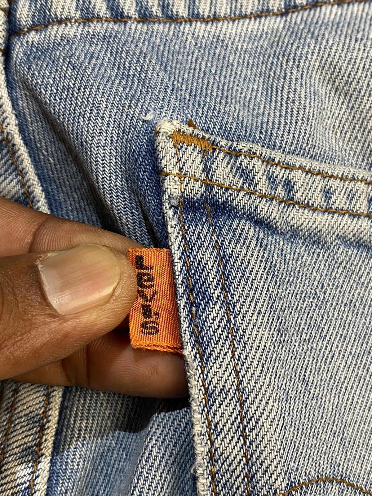 Levi's 80s Orange Tab Levi's non selvedge 347 Rindem Blue Jeans W32 Size US 32 / EU 48 - 7 Thumbnail