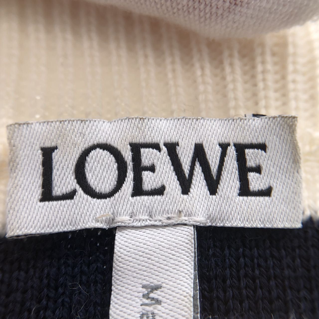 Loewe LOEWE Off-white Striped Loose Long Sleeve Sweater K26WX Size S / US 4 / IT 40 - 5 Thumbnail