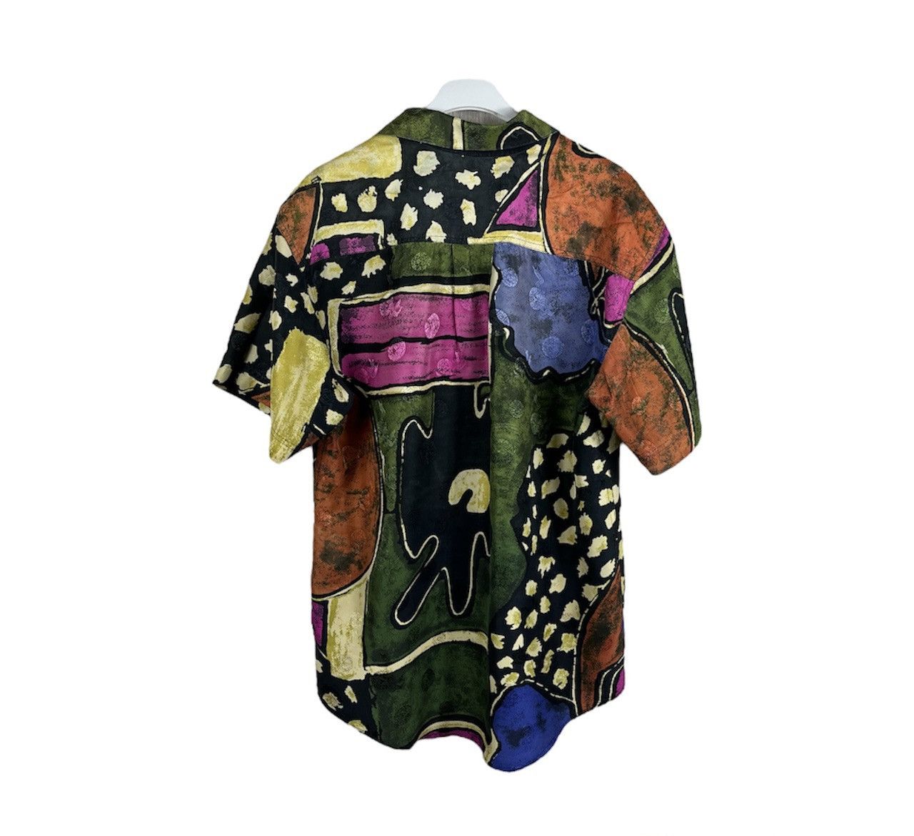 Japanese Brand Vintage Eagle & Dragon patterned crazy silk shirt Japanese Size US M / EU 48-50 / 2 - 2 Thumbnail
