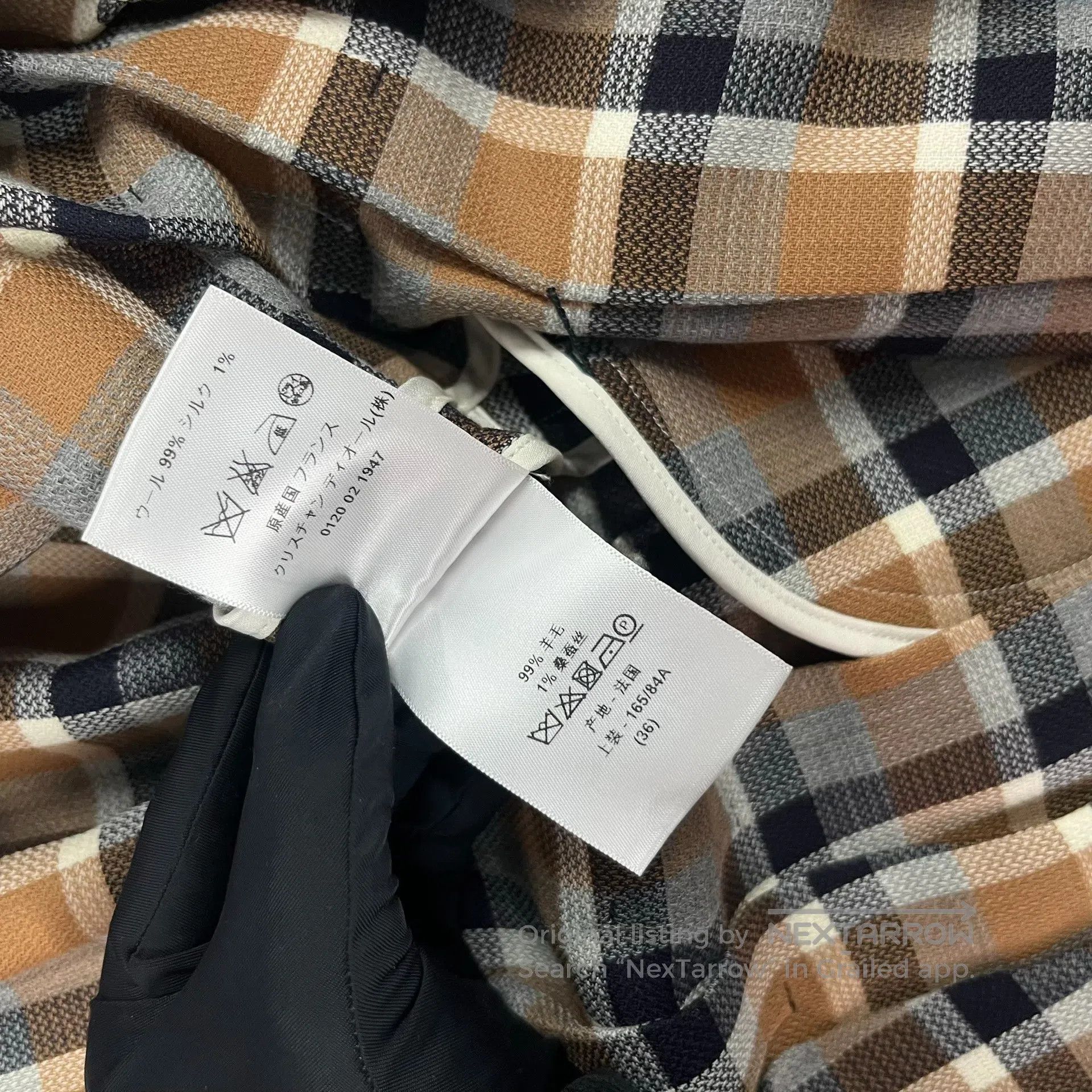 Dior Dior Brown and Black Plaid Long-sleeve Shirt| Size XS / US 0-2 / IT 36-38 - 5 Thumbnail