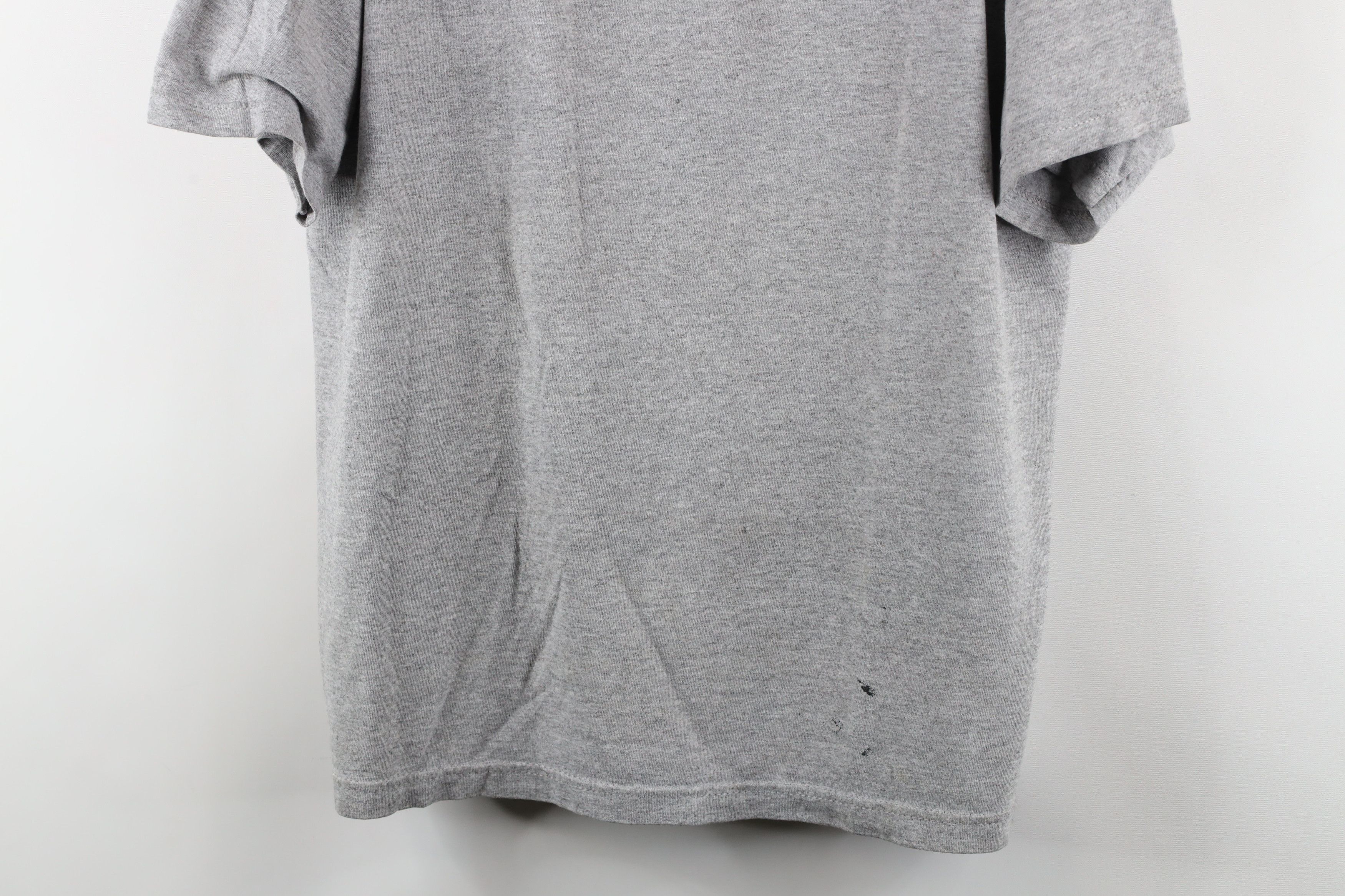 Adidas × Vintage Vintage 90s Adidas Spell Out Geometric T-Shirt Gray USA Size US L / EU 52-54 / 3 - 3 Thumbnail