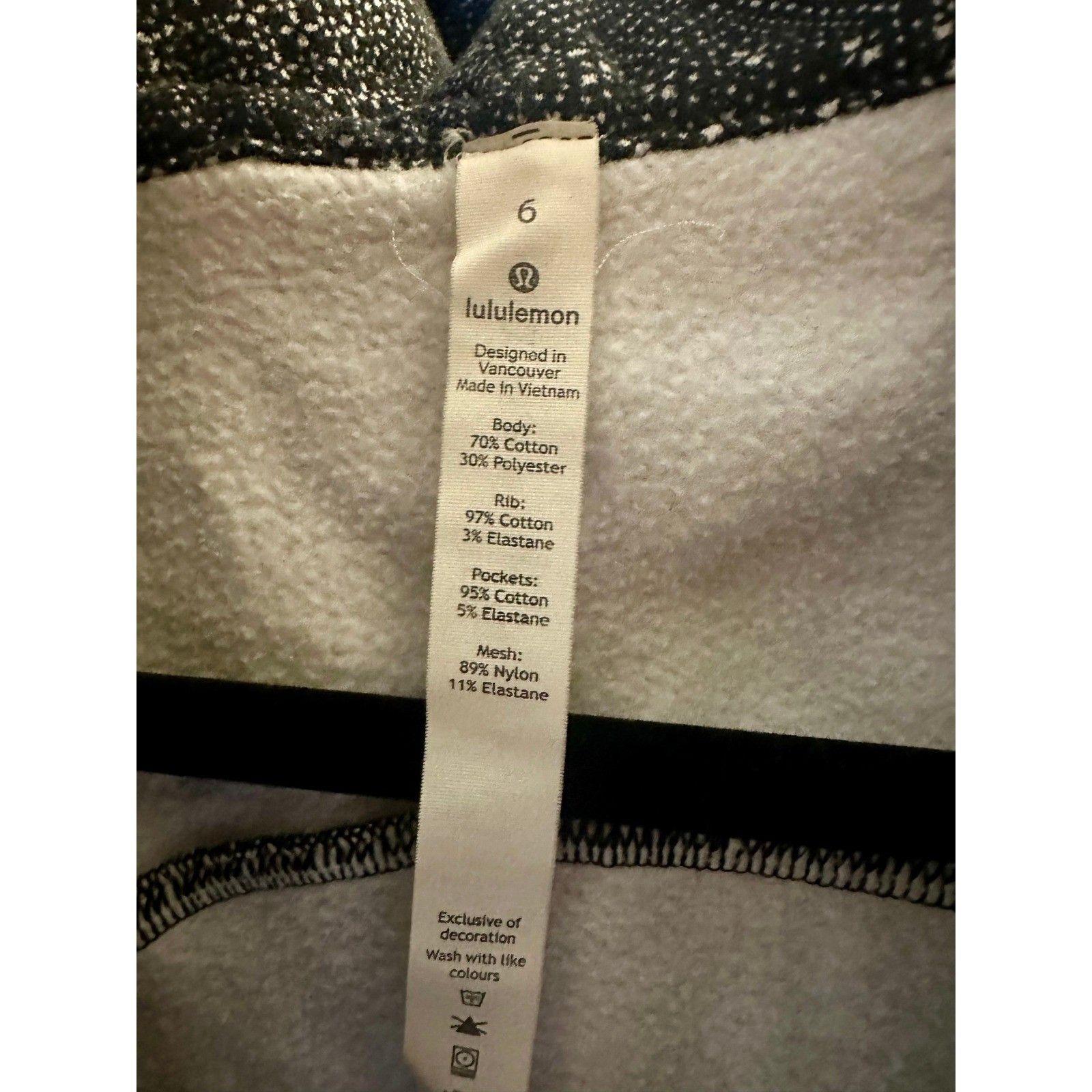 Lululemon Lululemon Scuba Hoodie – Meisai White Black (Sz 6) Size M / US 6-8 / IT 42-44 - 4 Thumbnail