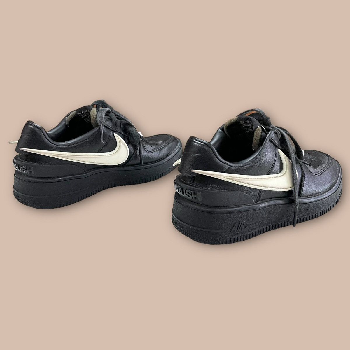 Ambush Design × Nike Nike Air Force 1 Low x Ambush "BLACK" Size US 5 / EU 37 - 4 Thumbnail