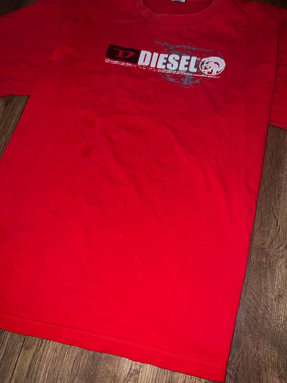 Diesel × Vintage Diesel Big Logo Print Brown Hype T-Shirt Y2K Vintage Size US XL / EU 56 / 4 - 10 Thumbnail