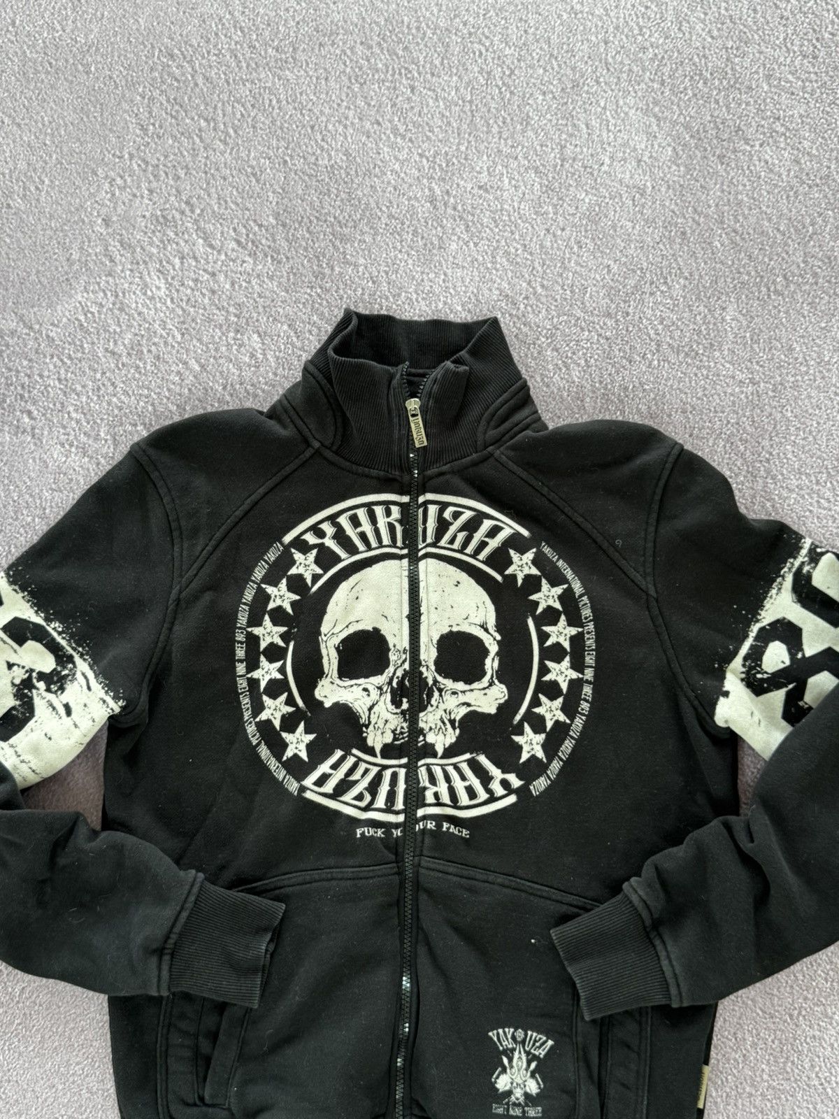20471120 Vintage Diesel Style Faded Grunge Zip Up Jumper Sweatshirt Size US M / EU 48-50 / 2 - 2 Thumbnail
