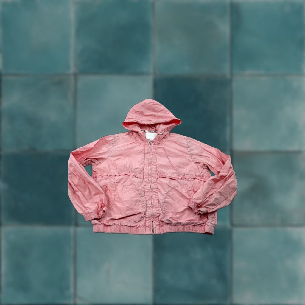 Anthropologie Anthropologie Jacket Womens Small Pink Crop Windbreaker Hooded Full Up Ett Twa Size S / US 4 / IT 40 - 1 Thumbnail