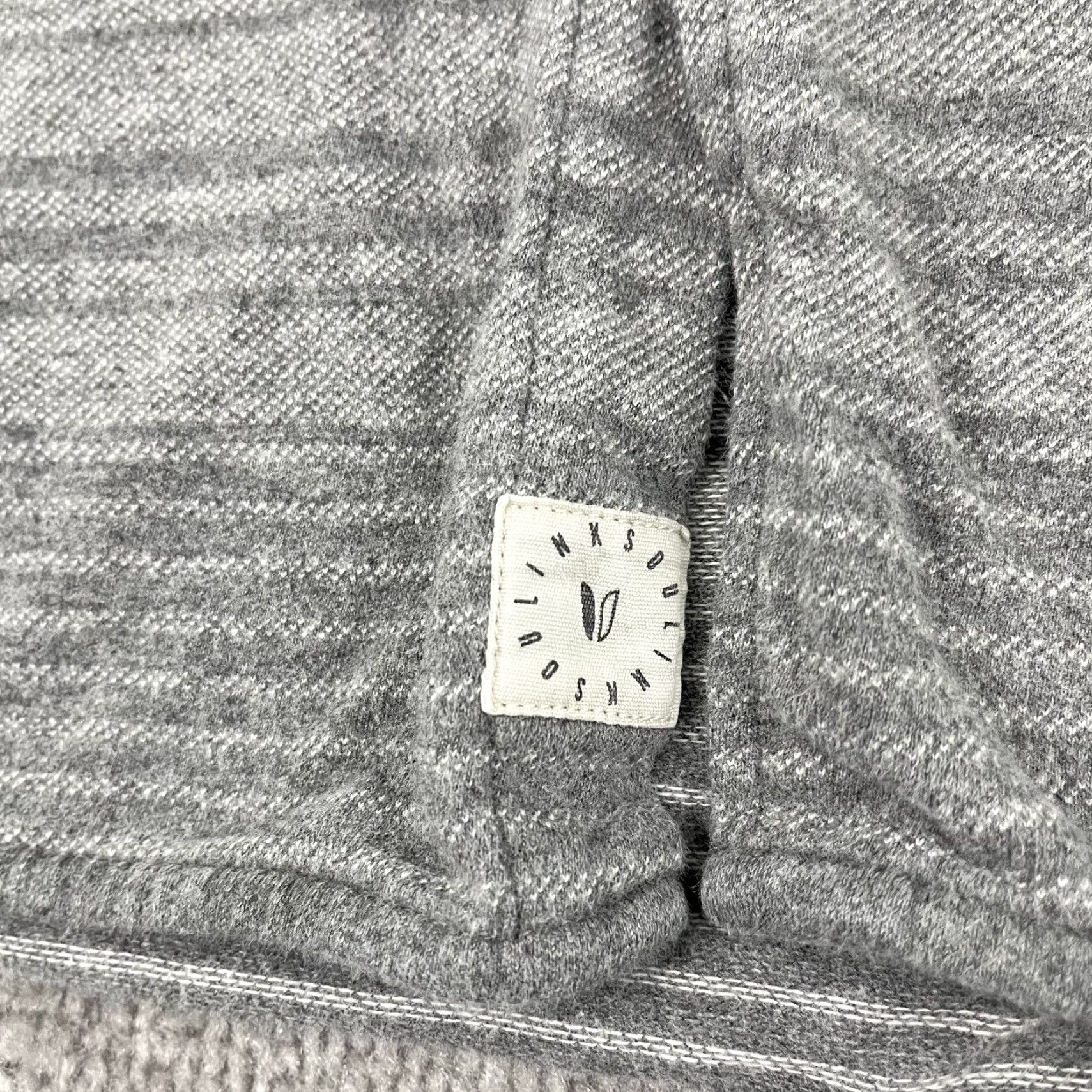 Vintage Linksoul Button-Up Shirt Mens Medium Gray Striped Long Sleeve Luxury Cotton Flannel Classic Outdoor Size US M / EU 48-50 / 2 - 2 Thumbnail