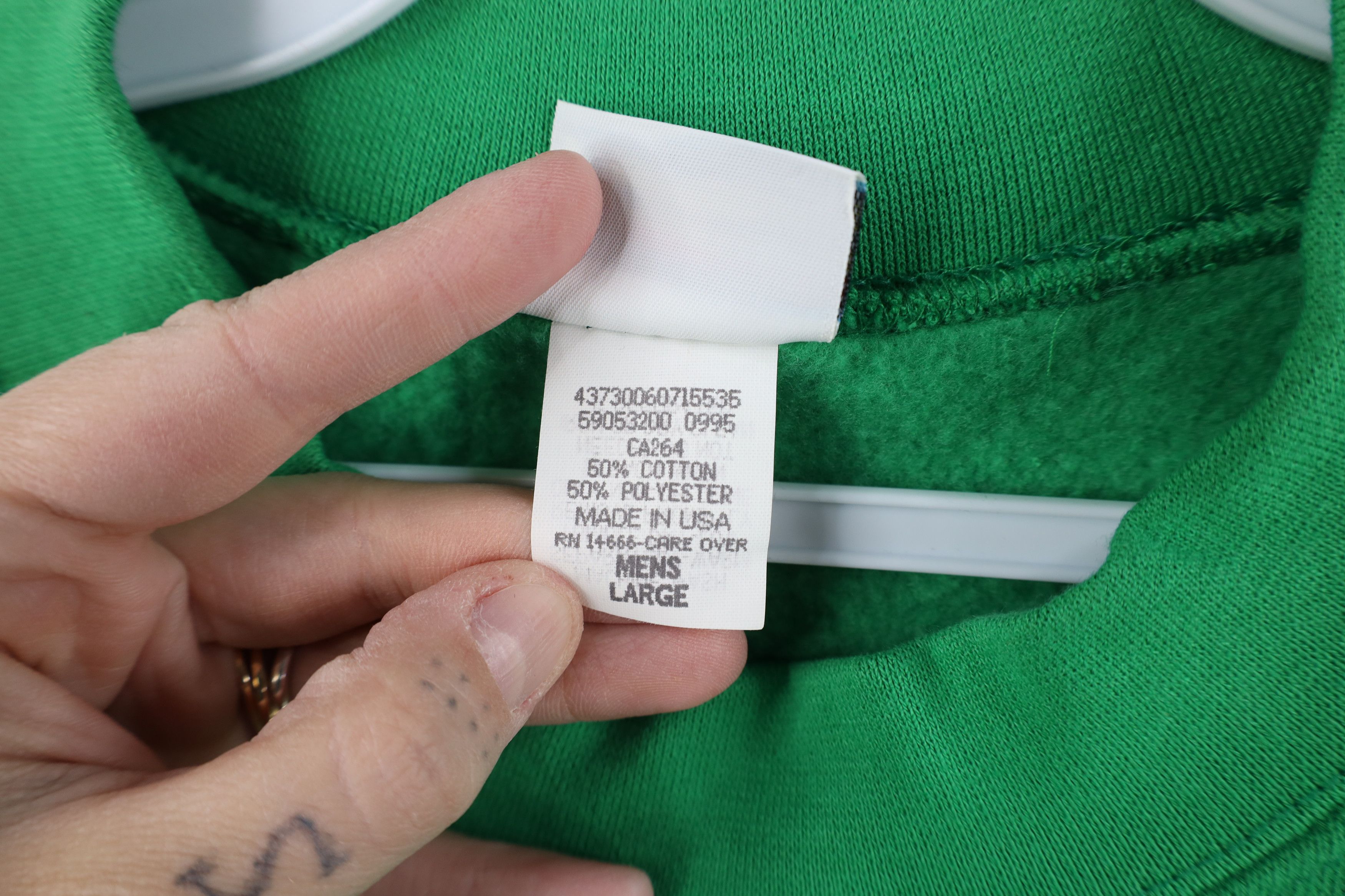 Vintage Vintage 90s Streetwear Crewneck Sweatshirt Kelly Green USA Size US L / EU 52-54 / 3 - 7 Thumbnail