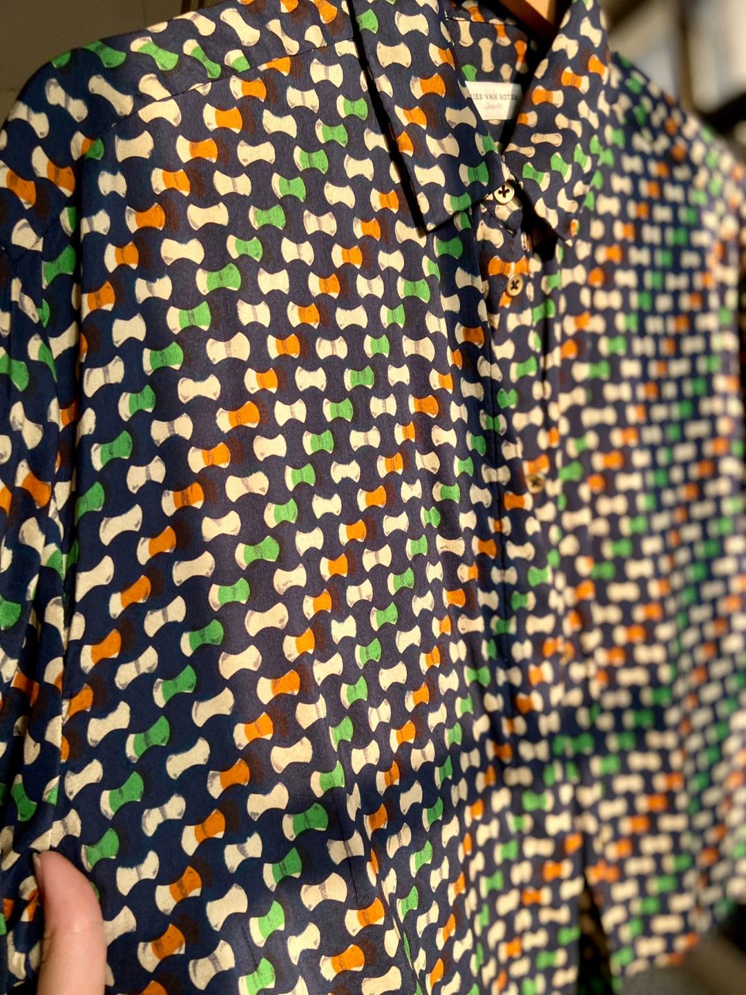 Dries Van Noten Dries Van Noten Silk Boxy Runway Print Shirt 40 Size S / US 4 / IT 40 - 6 Thumbnail