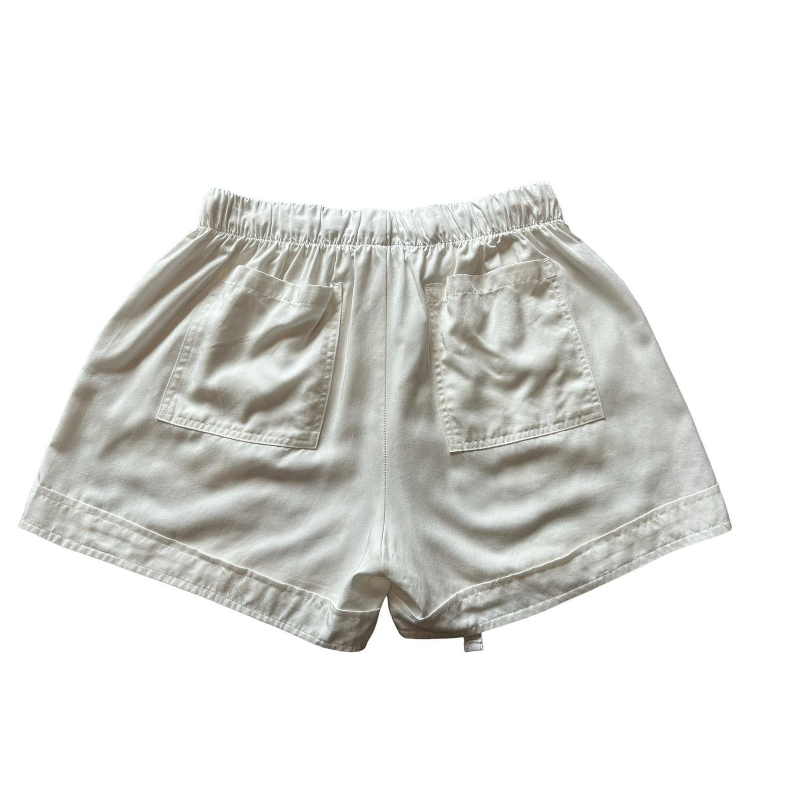 Other Bishop+Young Women’s Medium White Drawstring Summer Shorts Size 30" / US 8 / IT 44 - 7 Thumbnail