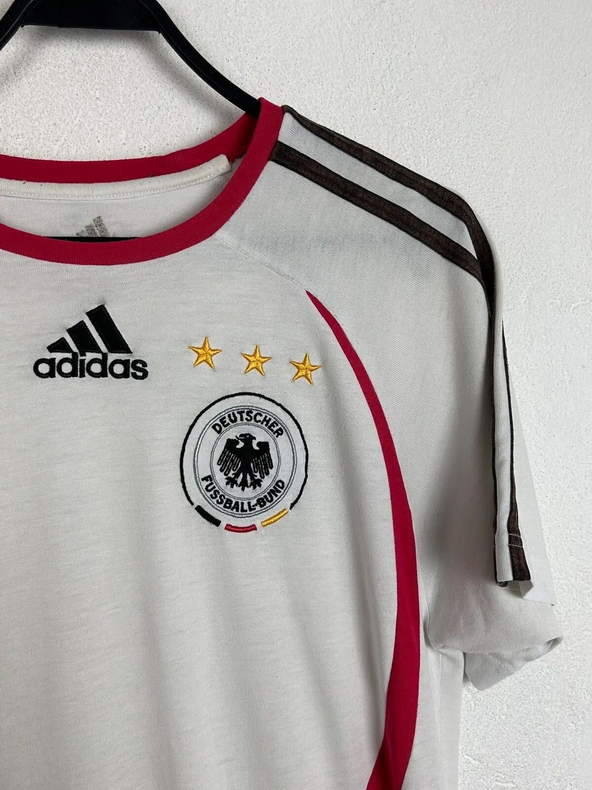Adidas 00s Vintage Adidas x DFB Germany Team Cotton T-Shirt Size US S / EU 44-46 / 1 - 2 Thumbnail