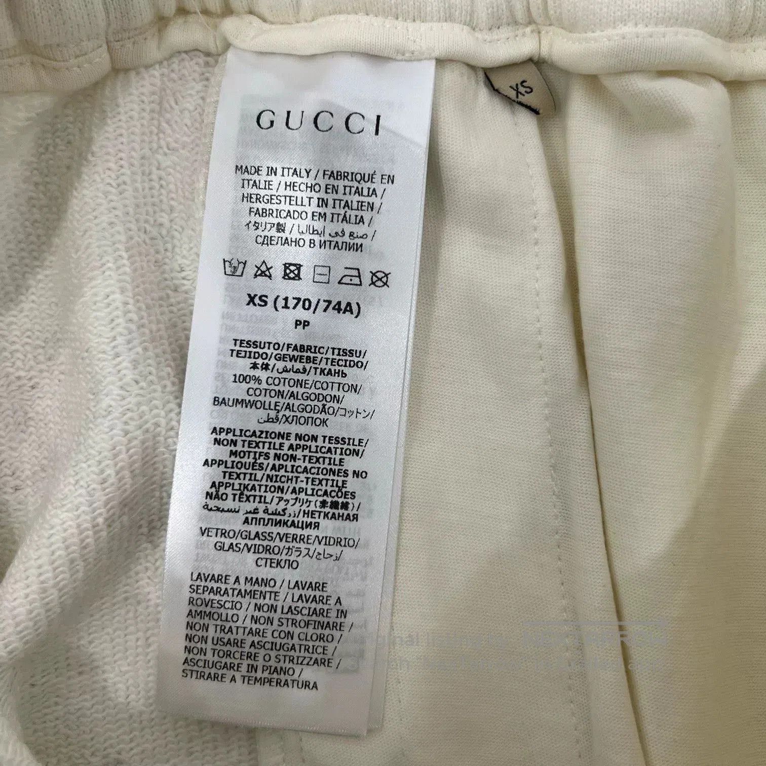 Gucci Gucci Logo Rhinestone White Shorts. Size 22" - 6 Thumbnail
