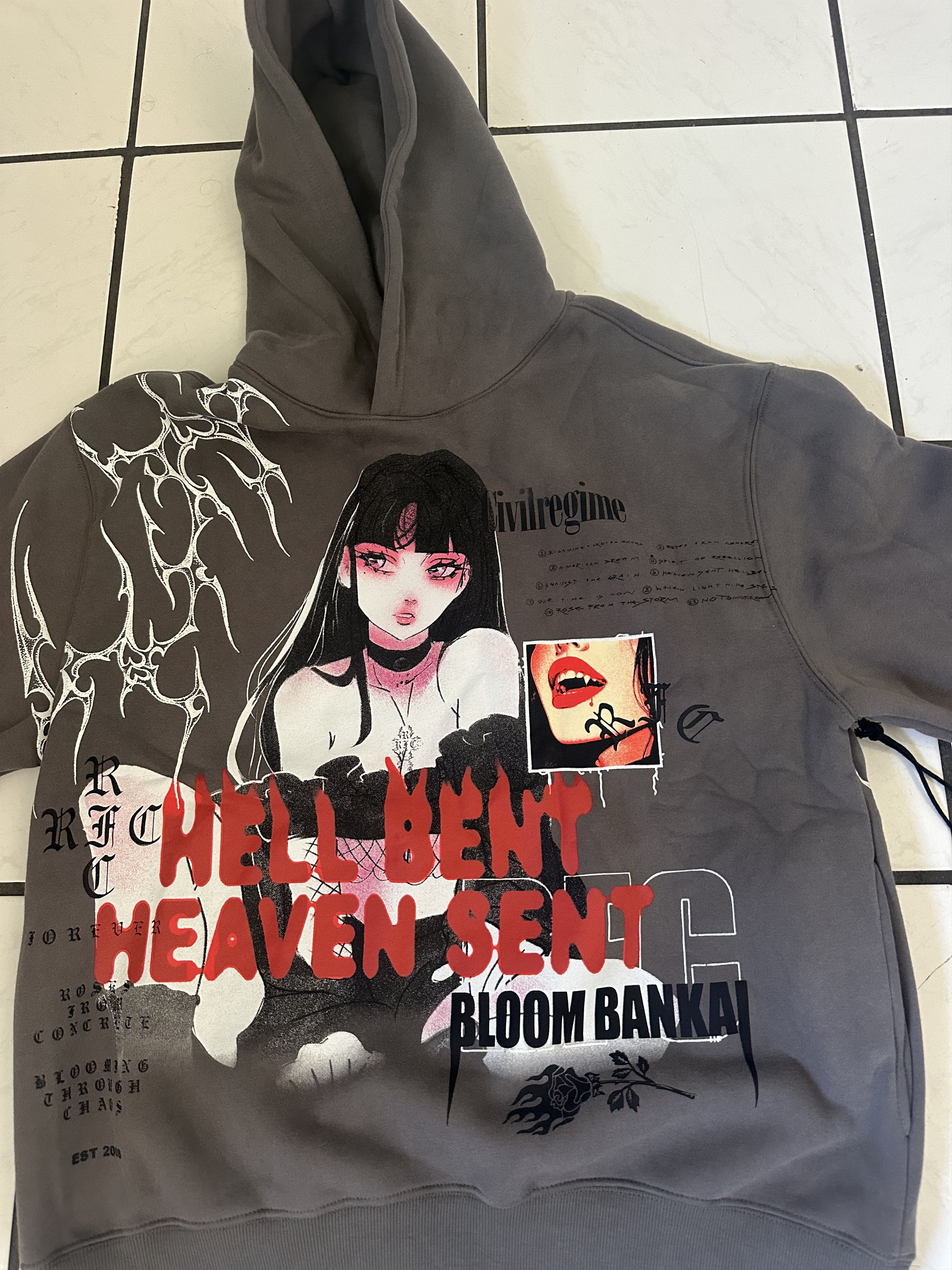 Civil Regime Civil regime bloom bankai hoodie grey large oversized Size US L / EU 52-54 / 3 - 2 Thumbnail