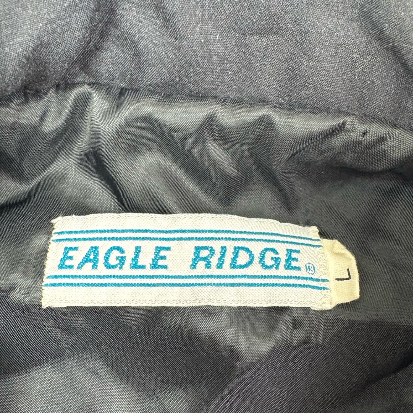 Vintage VINTAGE Eagle Ridge Jacket Mens Bomber Full Zip 80s 90s Black Size L Regular Adults Size US L / EU 52-54 / 3 - 6 Thumbnail