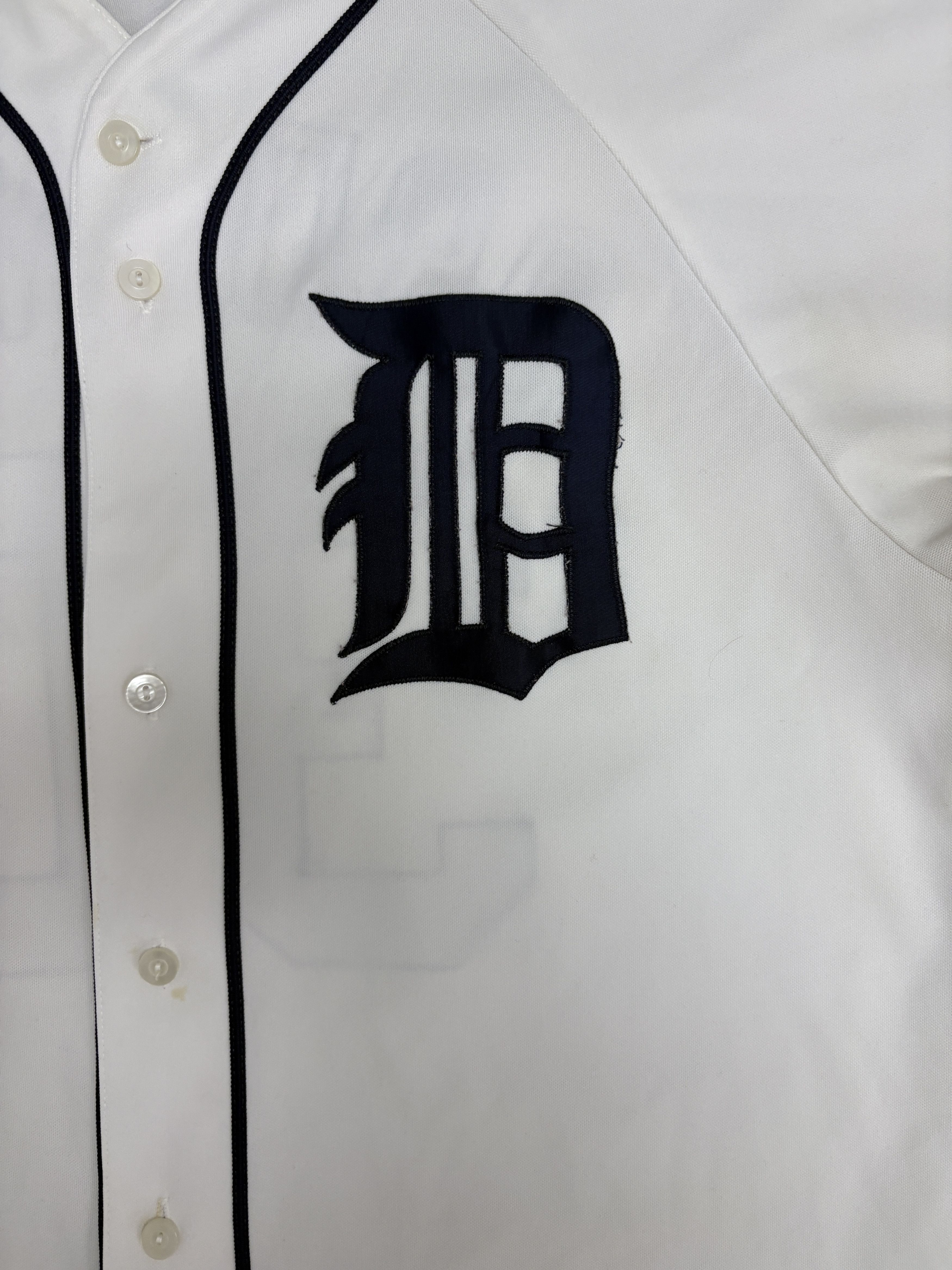 Majestic Detroit Tigers Magglio Ordóñez Vintage White Baseball Jersey Size US XL / EU 56 / 4 - 2 Thumbnail
