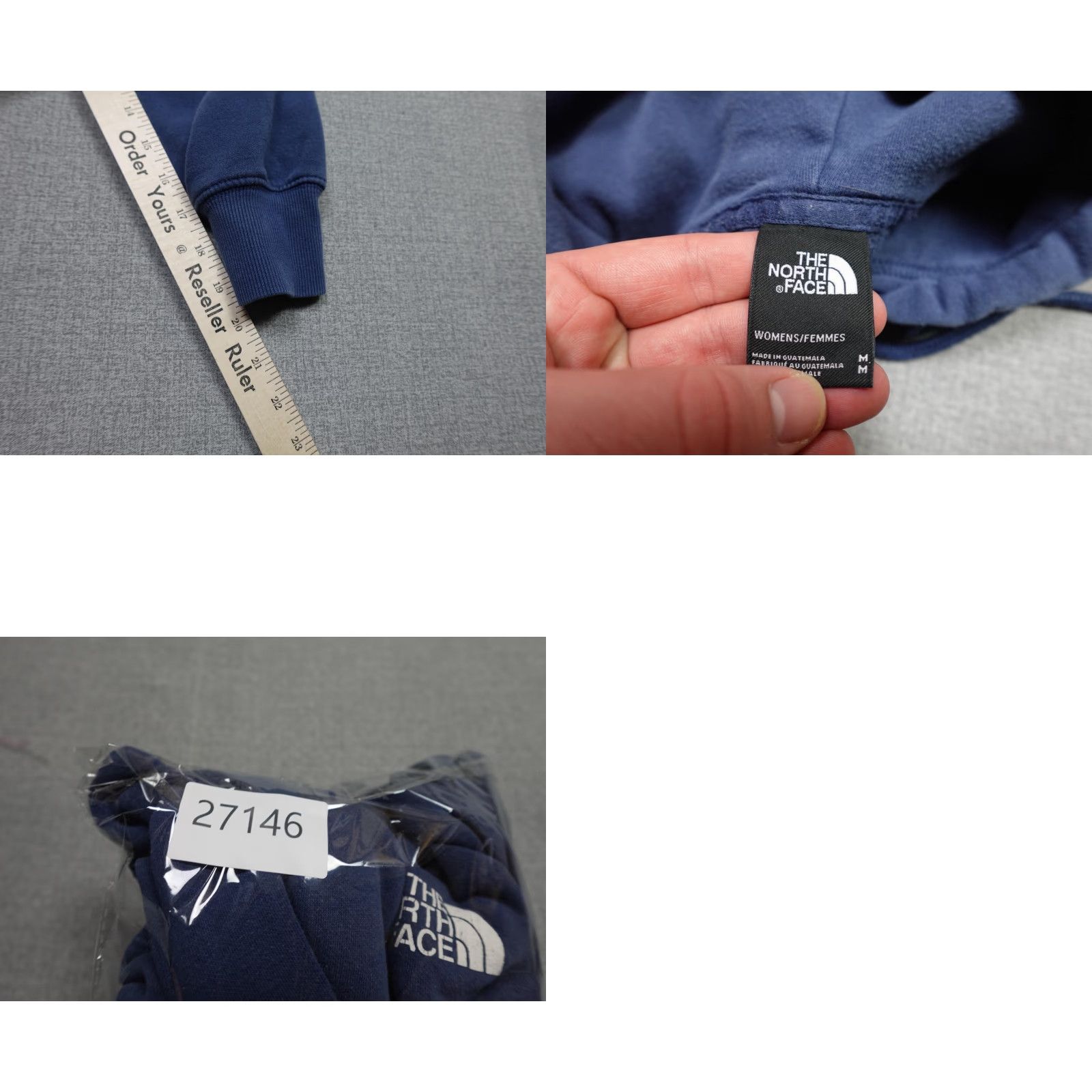 The North Face The North Face Hoodie Womens M Blue Kangaroo Pocket Pullover Fleece Embroidered Logo Casual Everyday Sweatshirt Size M / US 6-8 / IT 42-44 - 8 Thumbnail