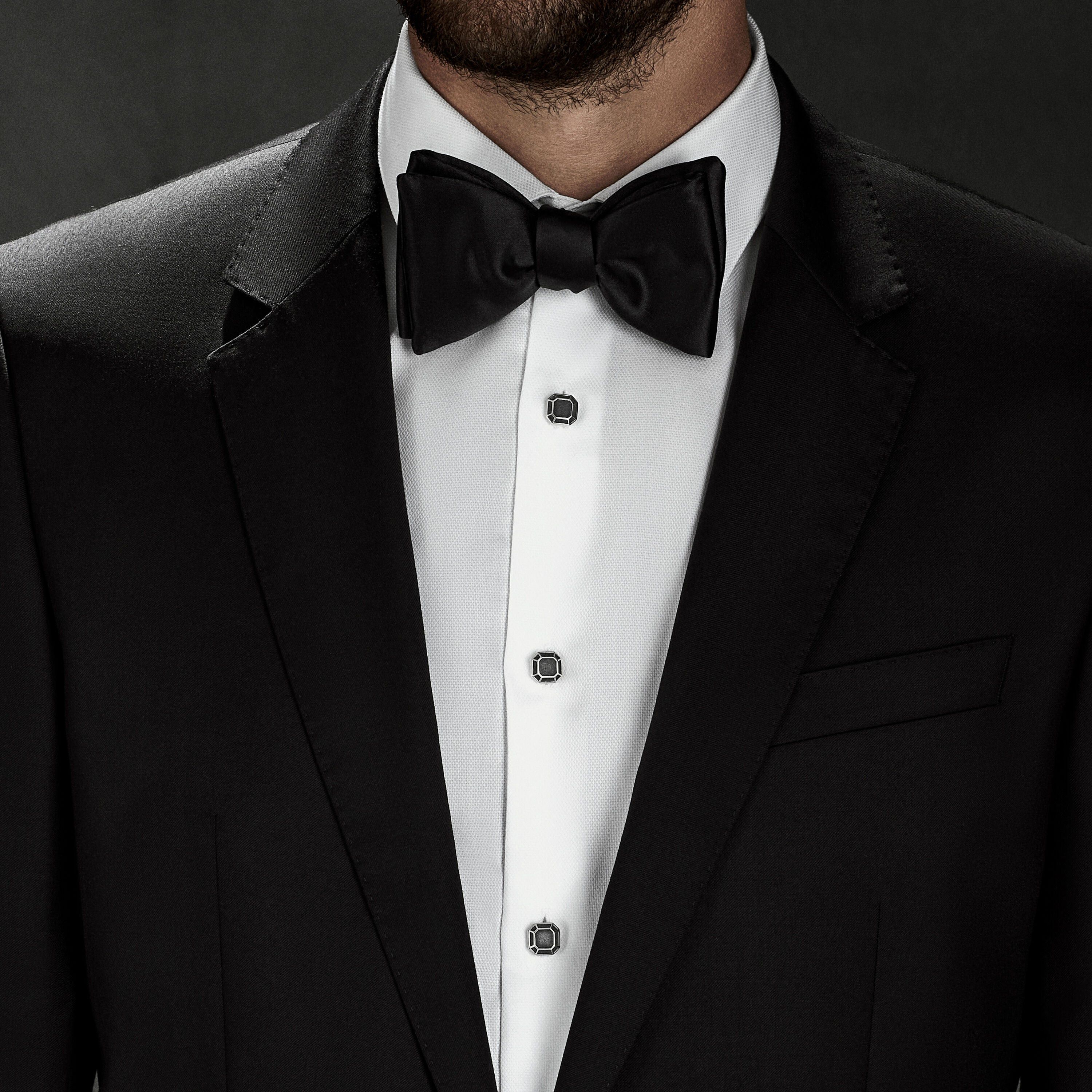 David Yurman o1w1db10426 S0T275 Size: 7 /Shirt Studset in Silver/Black Size ONE SIZE - 2 Thumbnail