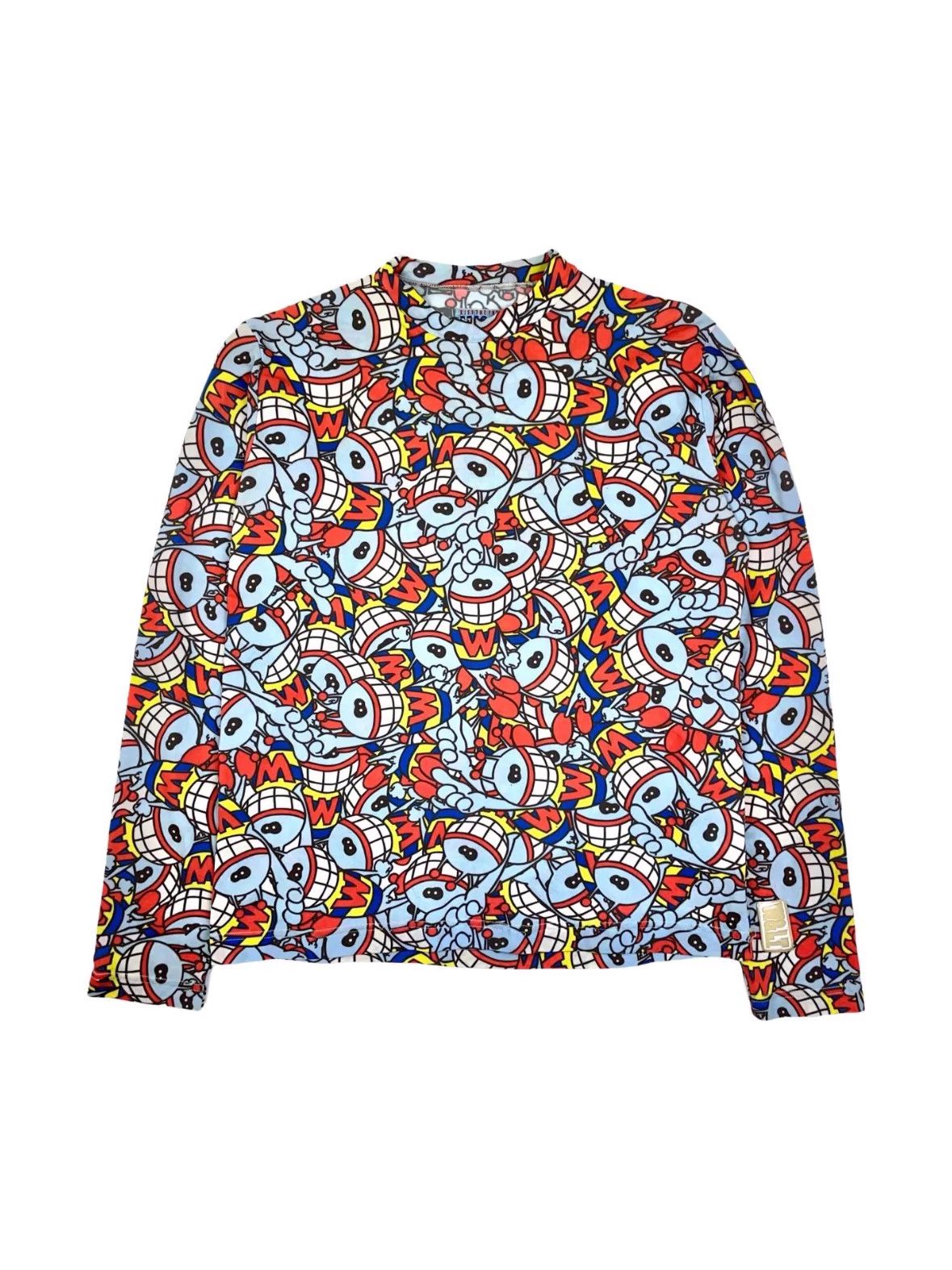 Walter Van Beirendonck W&LT 90s Puk Puk Print Stretch L/S Unisex Vintage Size S / US 4 / IT 40 - 1 Thumbnail