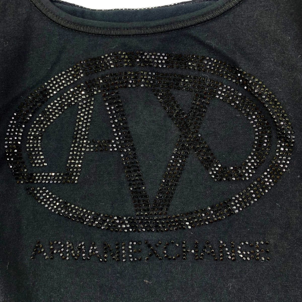 Armani × Swarovski ARMANI EXCHANGE SWAROVSKI Tank Top Tee Shirt Size S / US 4 / IT 40 - 3 Thumbnail