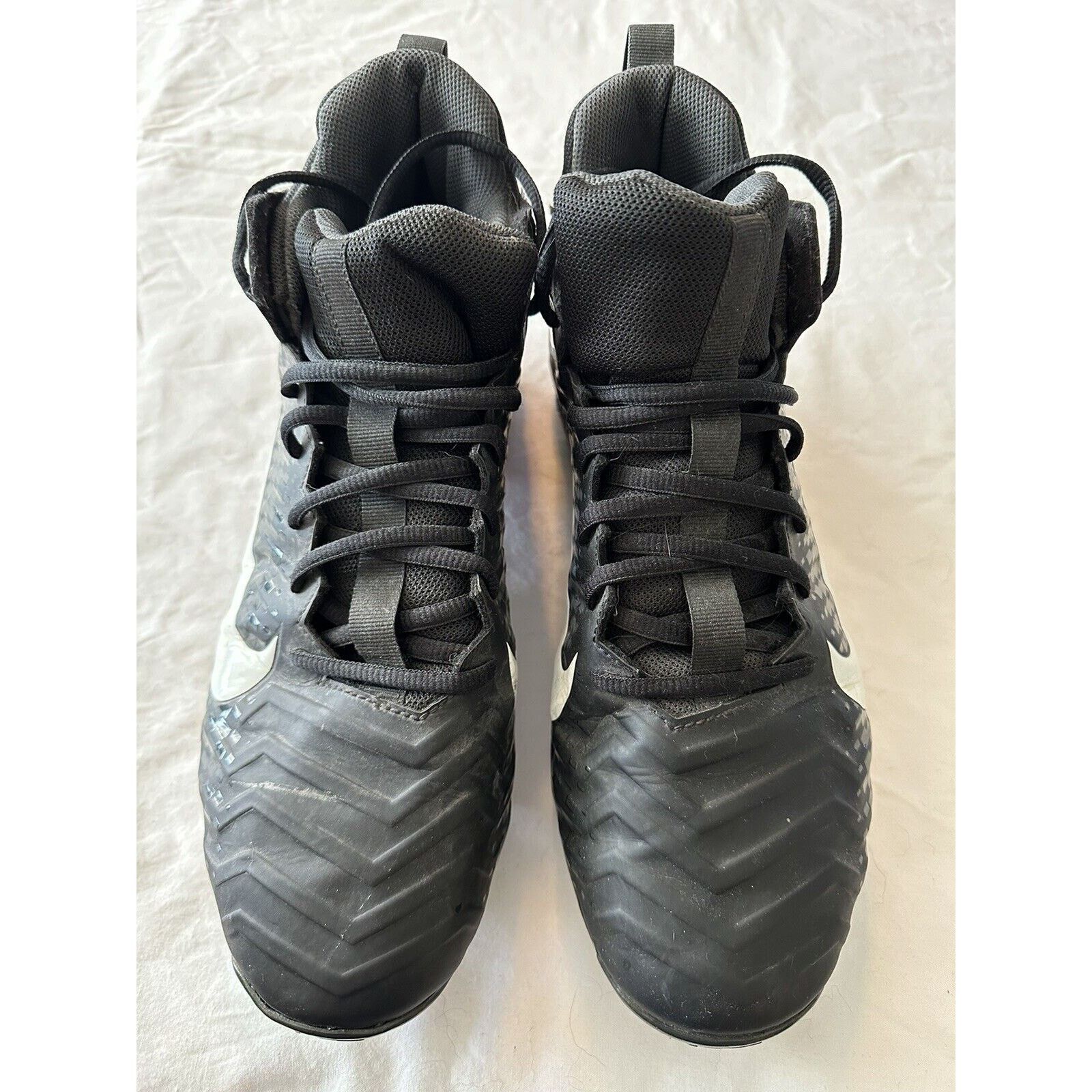 Nike Nike Alpha Fast Flex Men Sz 11.5 Black/White Football Cleats Size US 11.5 / EU 44-45 - 4 Thumbnail