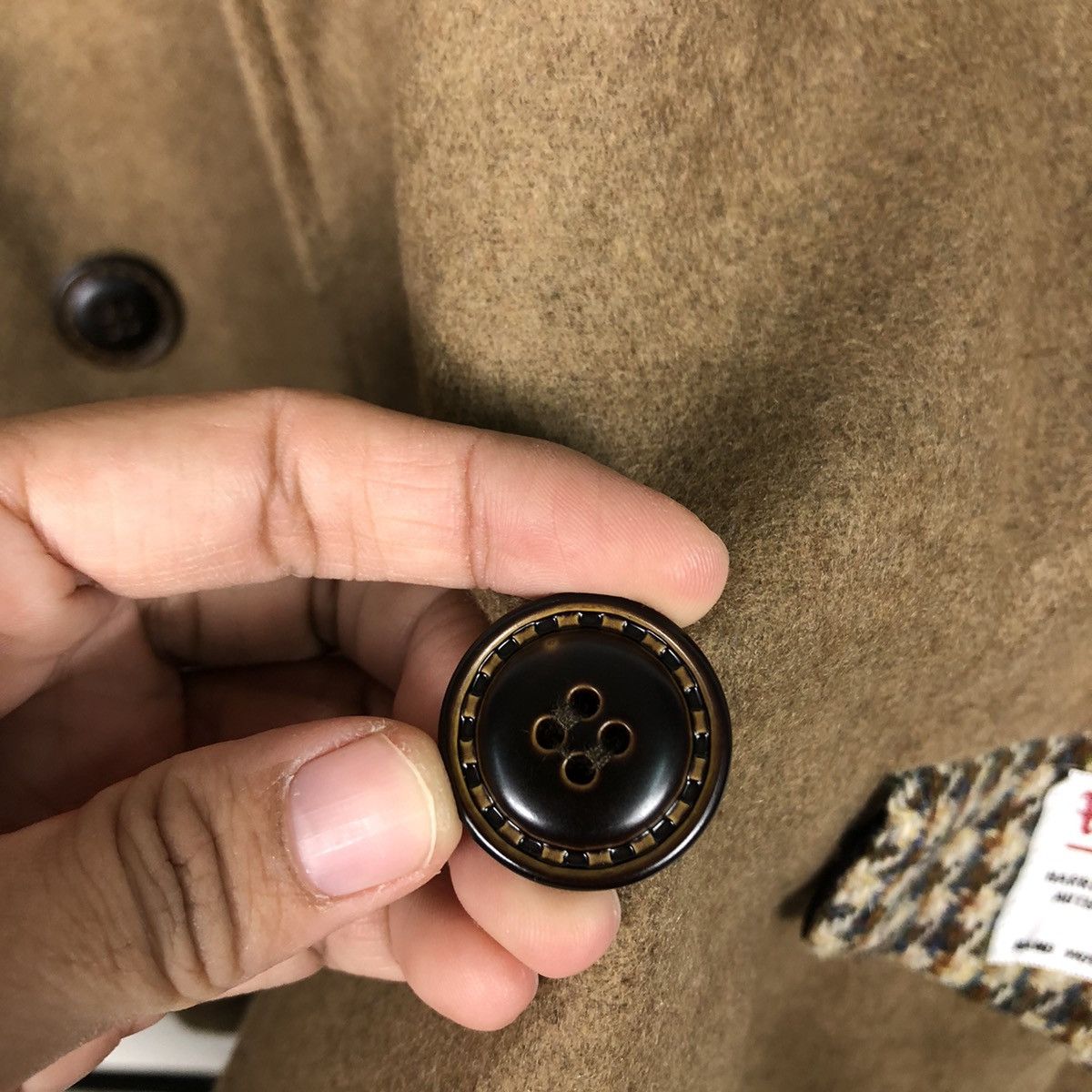 Harris Tweed 📌Vintage Wool Jacket Harris Tweed Rich Brown Size US L / EU 52-54 / 3 - 17 Thumbnail