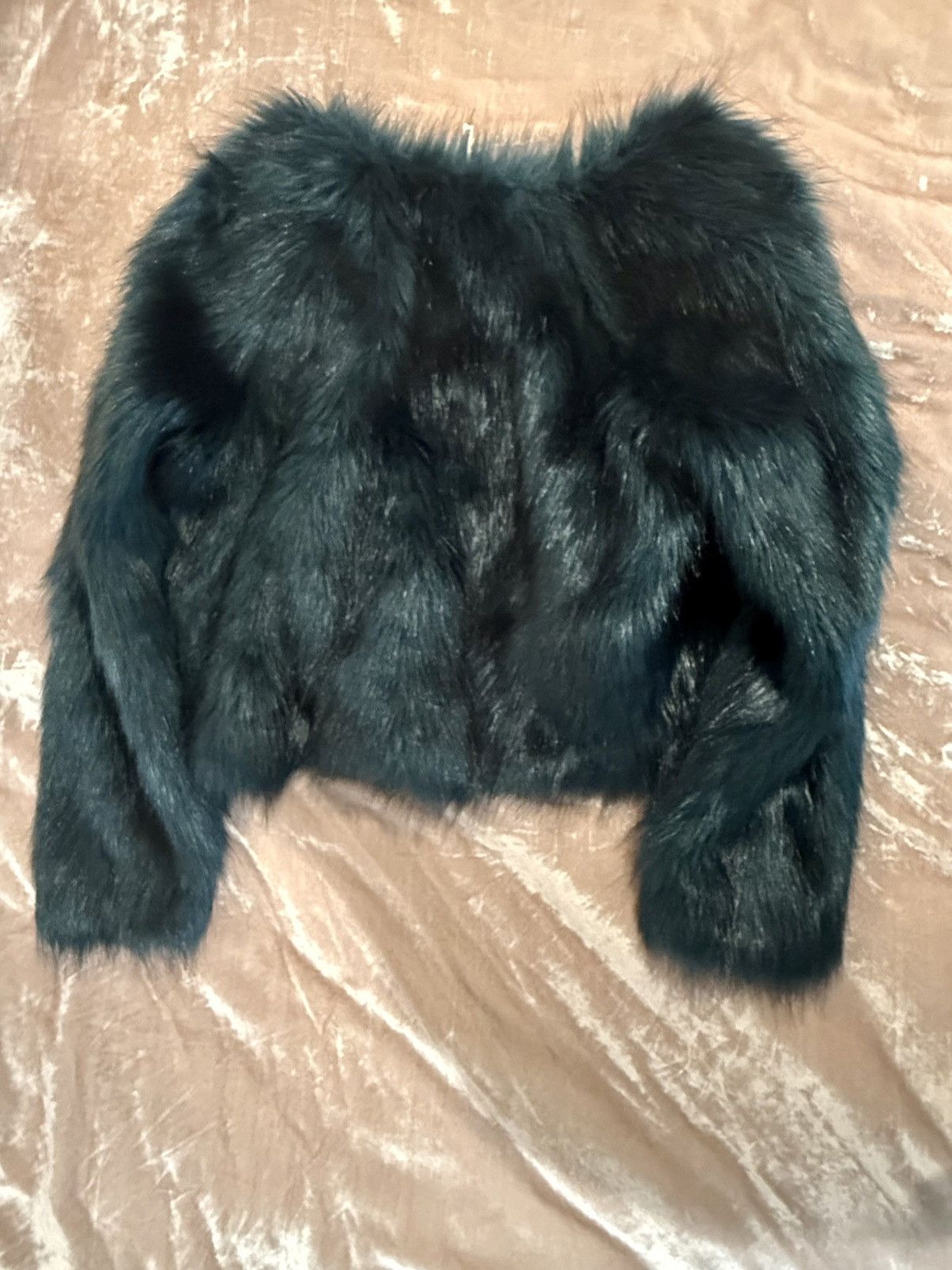 Free People free people faux fur Dark green coat Size XS / US 0-2 / IT 36-38 - 4 Thumbnail
