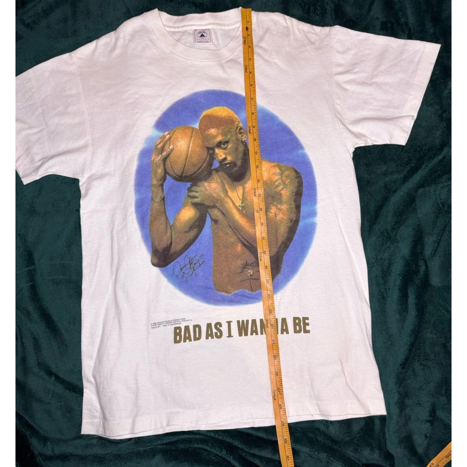 Mtv Dennis Rodman T Shirt White 1996 NBA Size Medium Delta Tag Size US M / EU 48-50 / 2 - 12 Thumbnail
