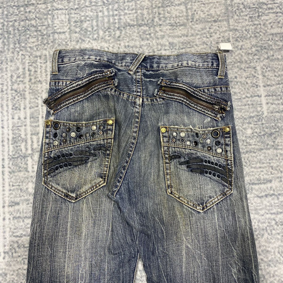 Japanese Brand × Vintage Sick☠️ Oririn Acid Wash Jeans Punk 90s Size US 30 / EU 46 - 11 Thumbnail
