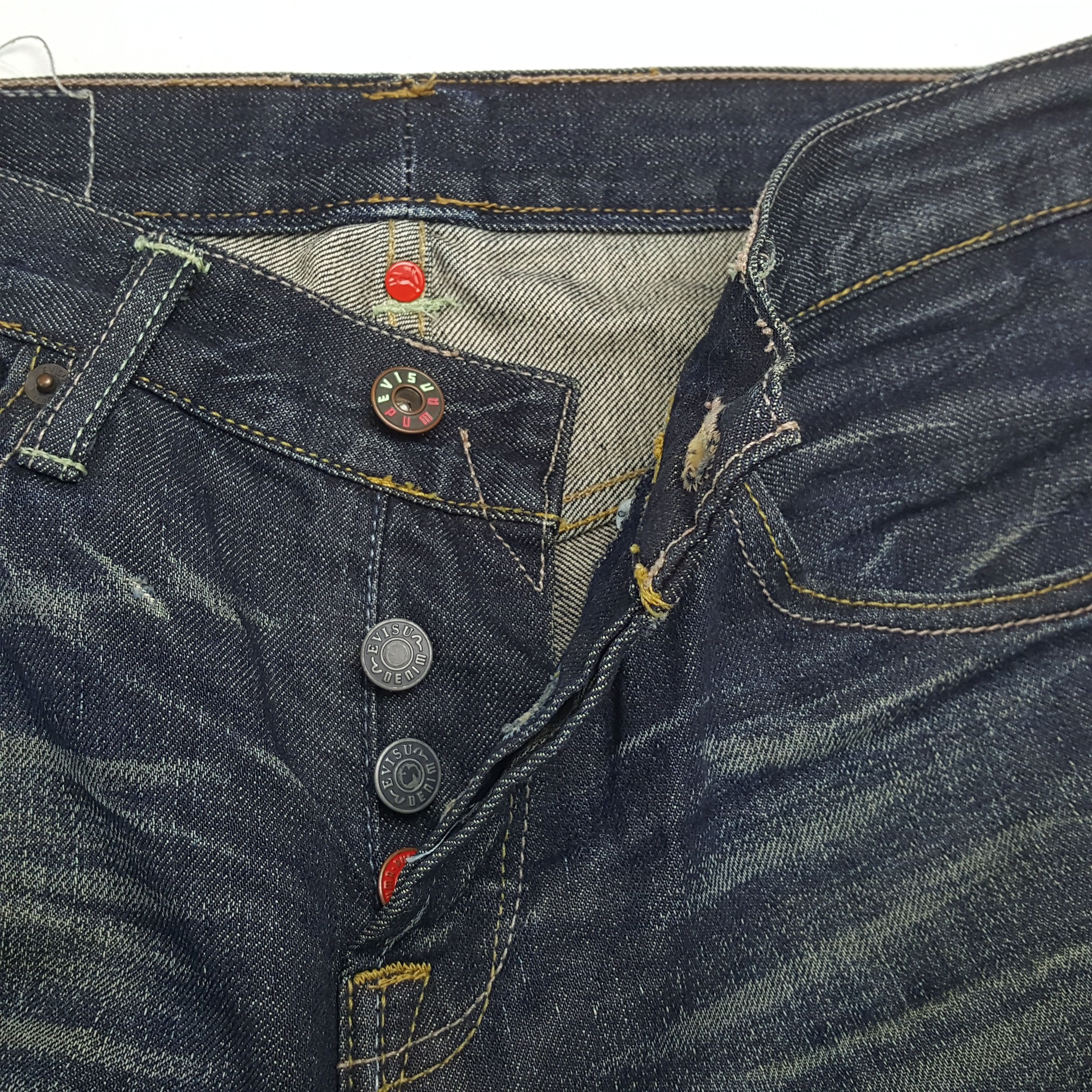 Evisu × Puma × Vintage Vintage EVISU x PUMA Japan Brand Daicock Custom Style Jeans Size US 29 - 12 Thumbnail