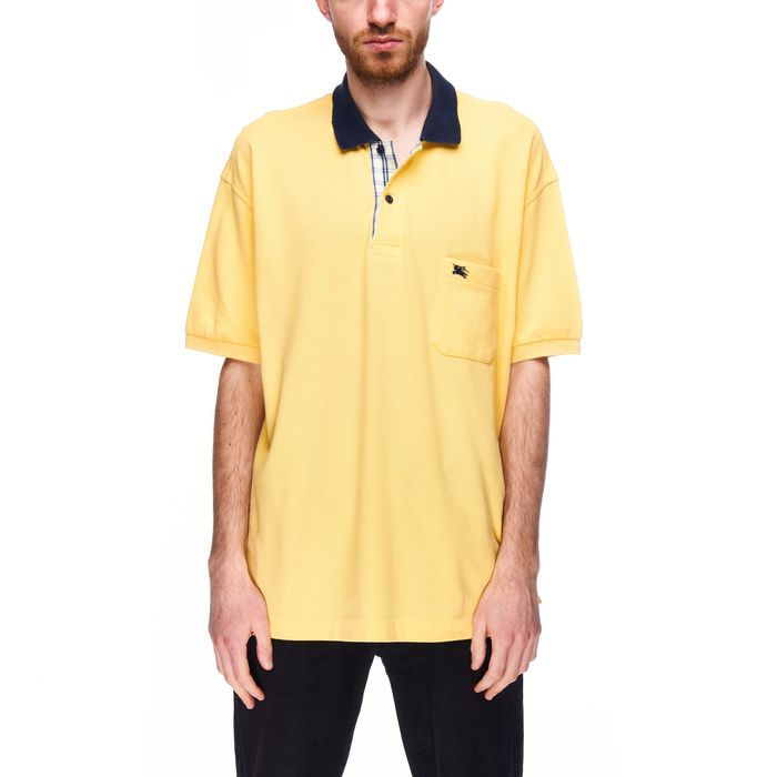 Burberry BURBERRYS London Polo Shirt Yellow Pique Cotton Grailed