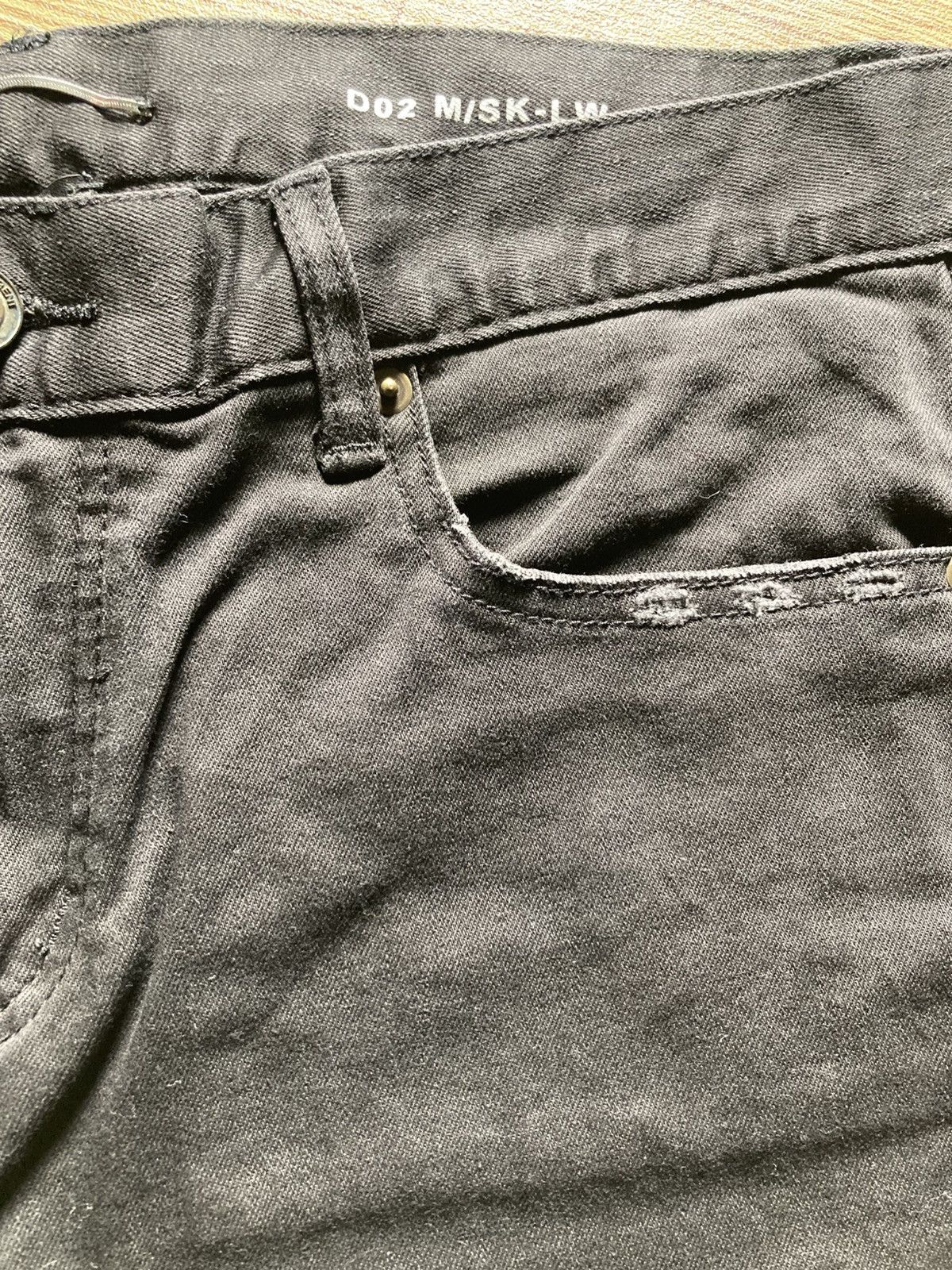 Saint Laurent Paris Saint Laurent x Hedi Slimane Distressed Black Skinny Jeans Size US 32 / EU 48 - 12 Thumbnail