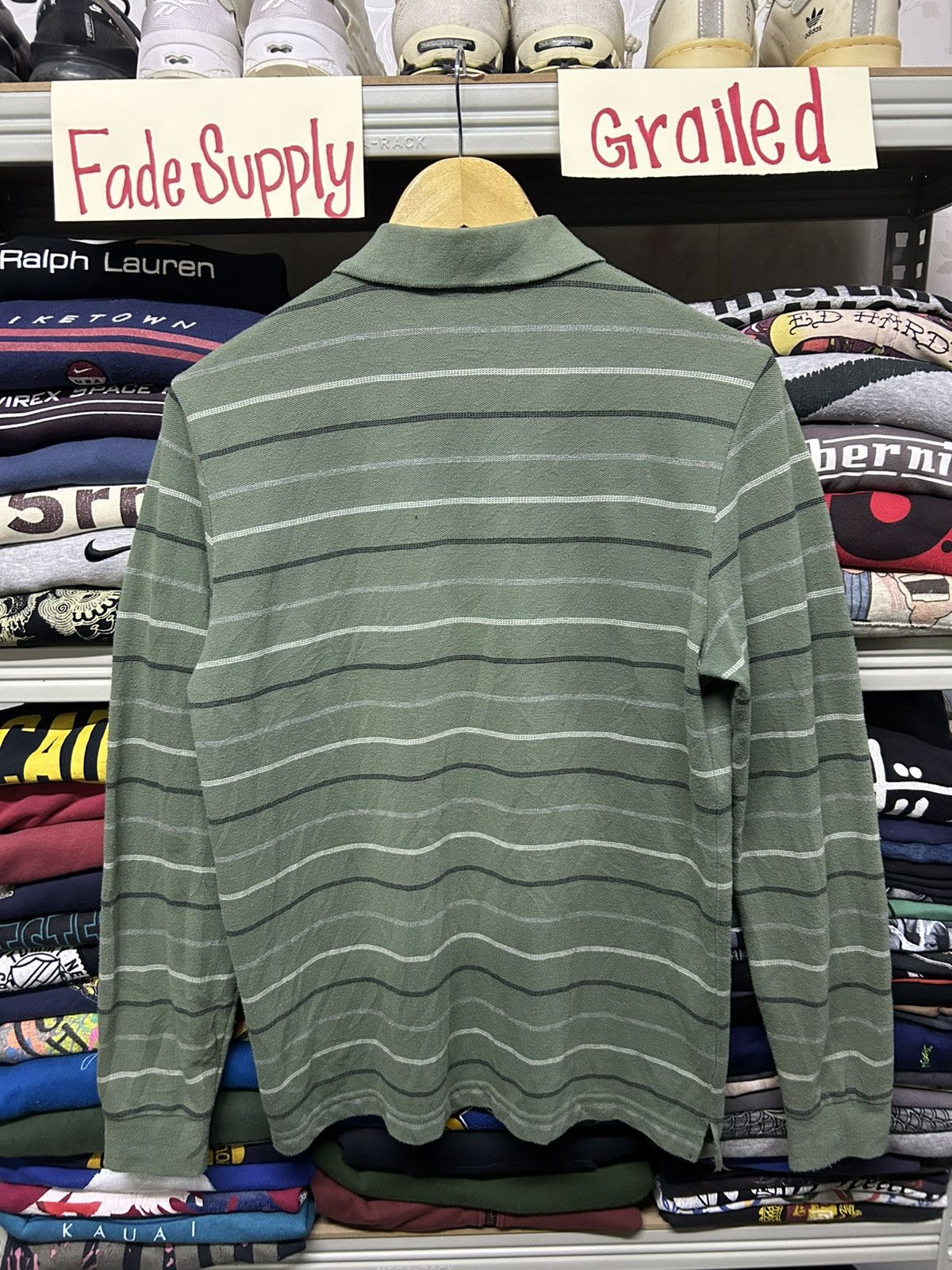 Kansai Yamamoto Vintage Kansai Yamamoto Stripe Longsleeves Polos Size US M / EU 48-50 / 2 - 3 Thumbnail