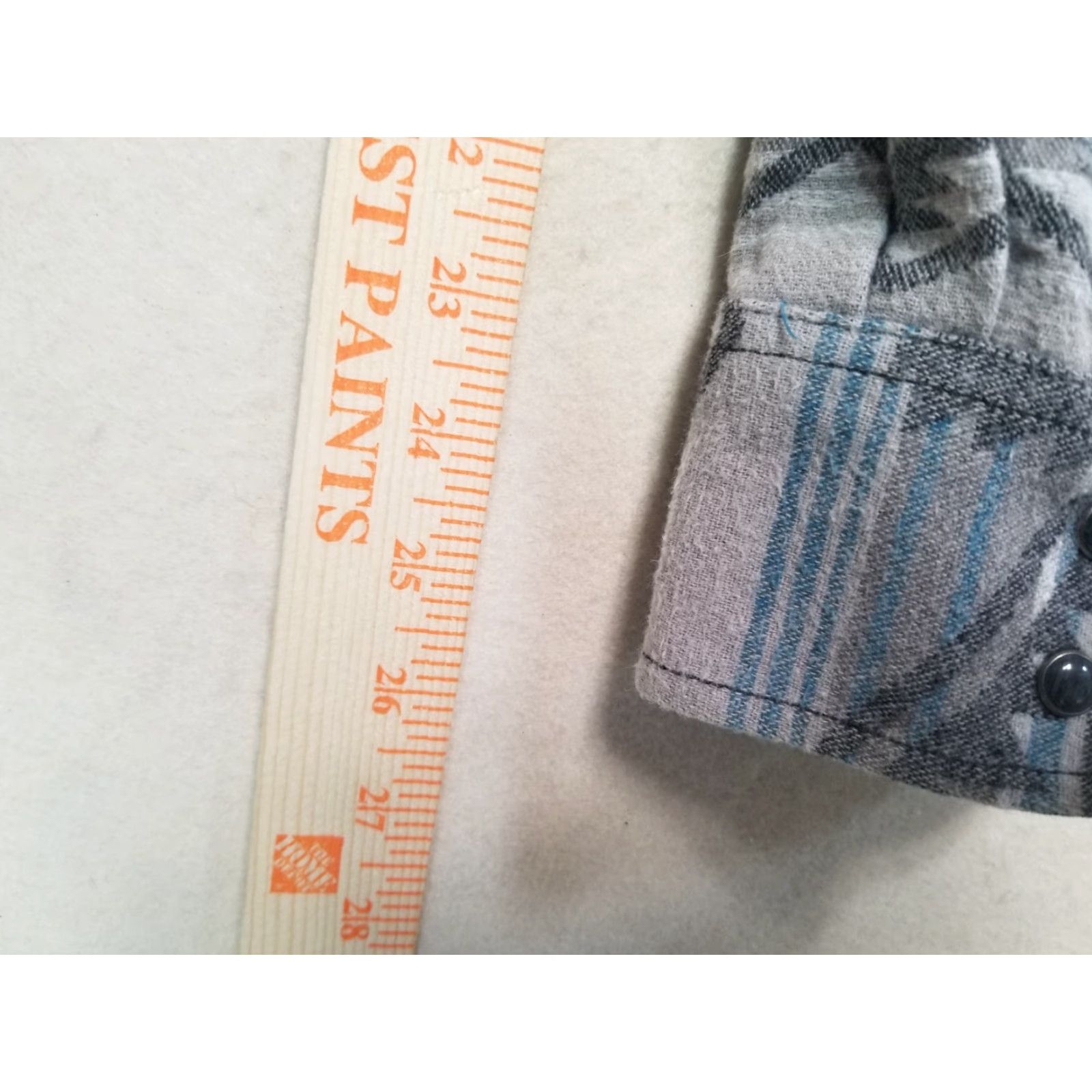 Wrangler VINTAGE Wrangler Retro Premium Pearl Snap Flannel Shirt Shacket Aztec Western Men’s 2XL Gray Cotton Long Sleeve Button-Up Pockets Casual Western Style Size US XXL / EU 58 / 5 - 5 Thumbnail