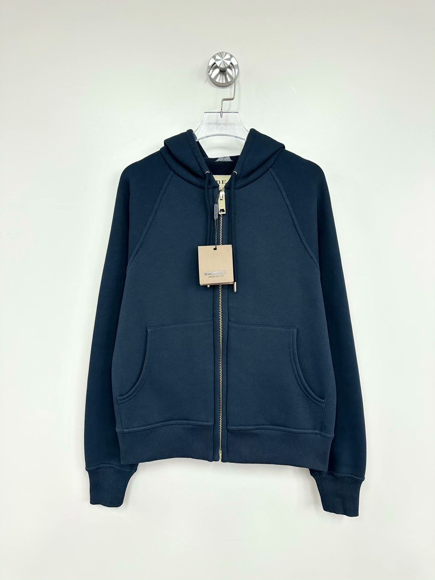Burberry Burberry Dark Blue Zip-Up Hoodie Size US S / EU 44-46 / 1 - 1 Thumbnail