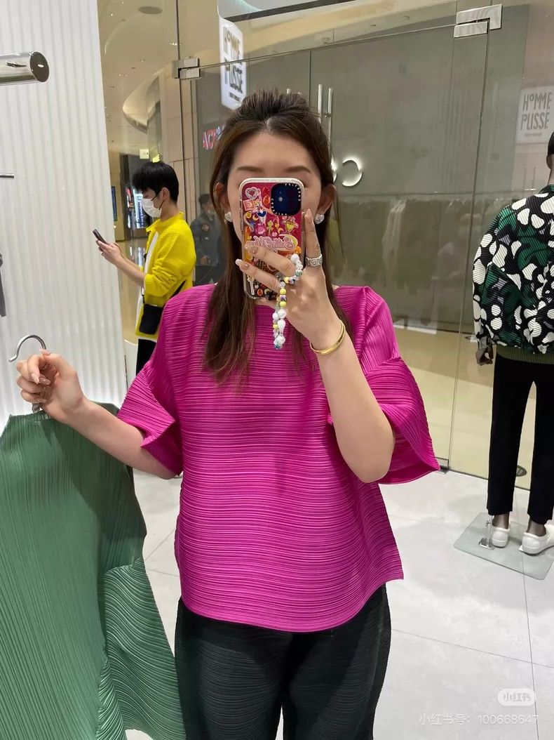 Issey Miyake Issey Miyake size:3 Pink princess sleeve top Size XS / US 0-2 / IT 36-38 - 9 Thumbnail